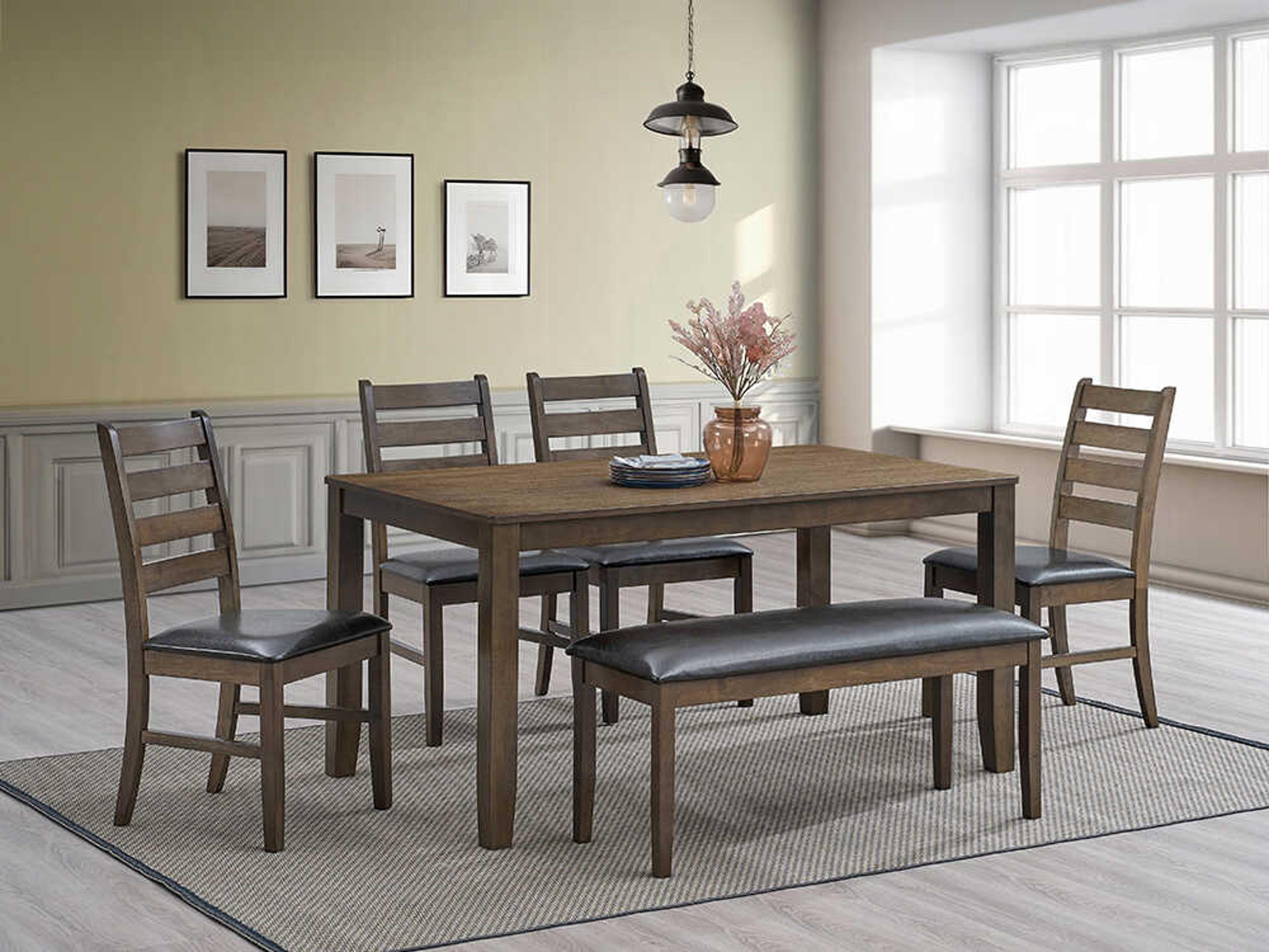 Acme Furniture Damica Rubberwood Dining Room Set