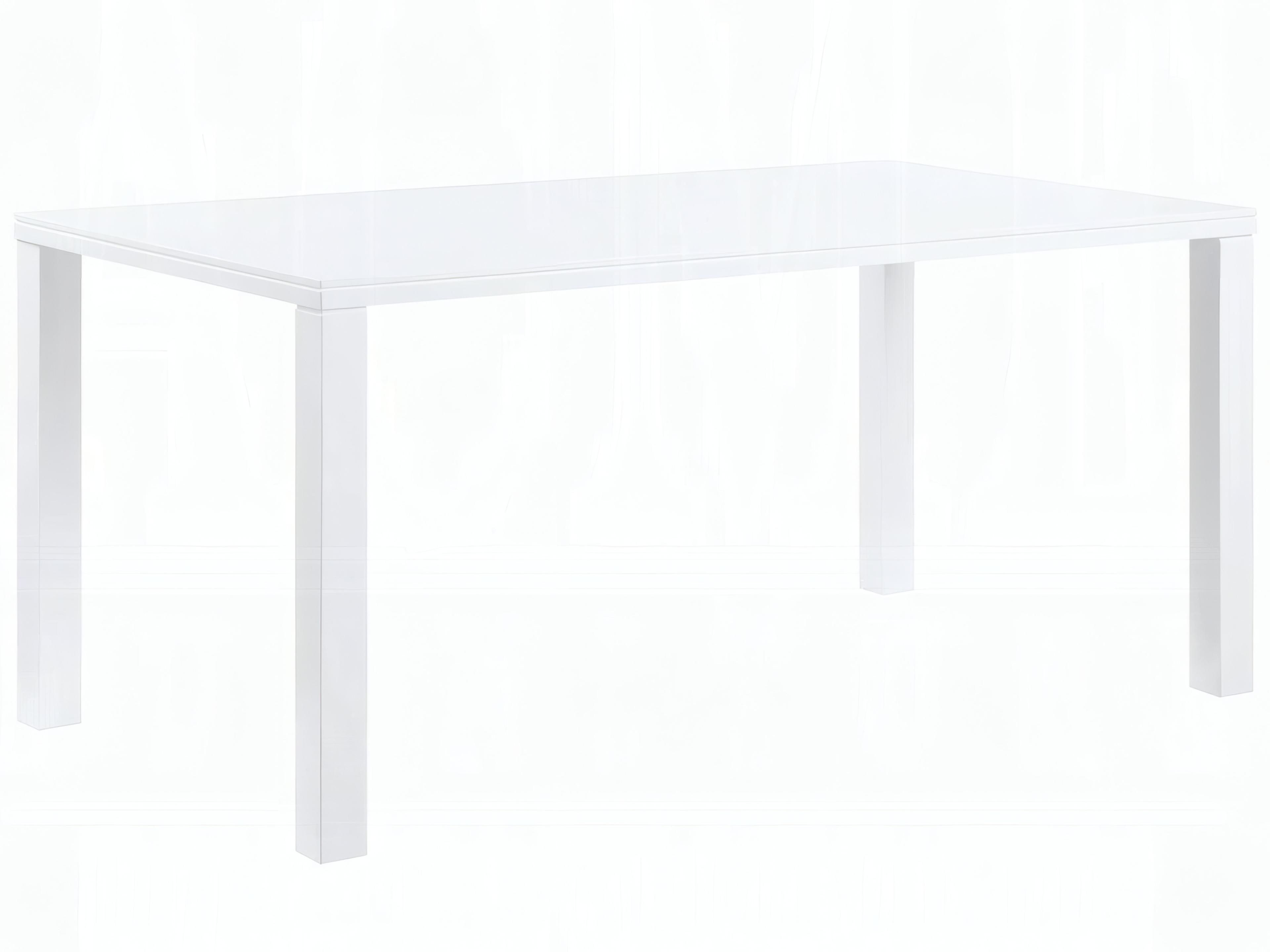 Acme Furniture Pagan Rectangular Wood White High Gloss Dining Table
