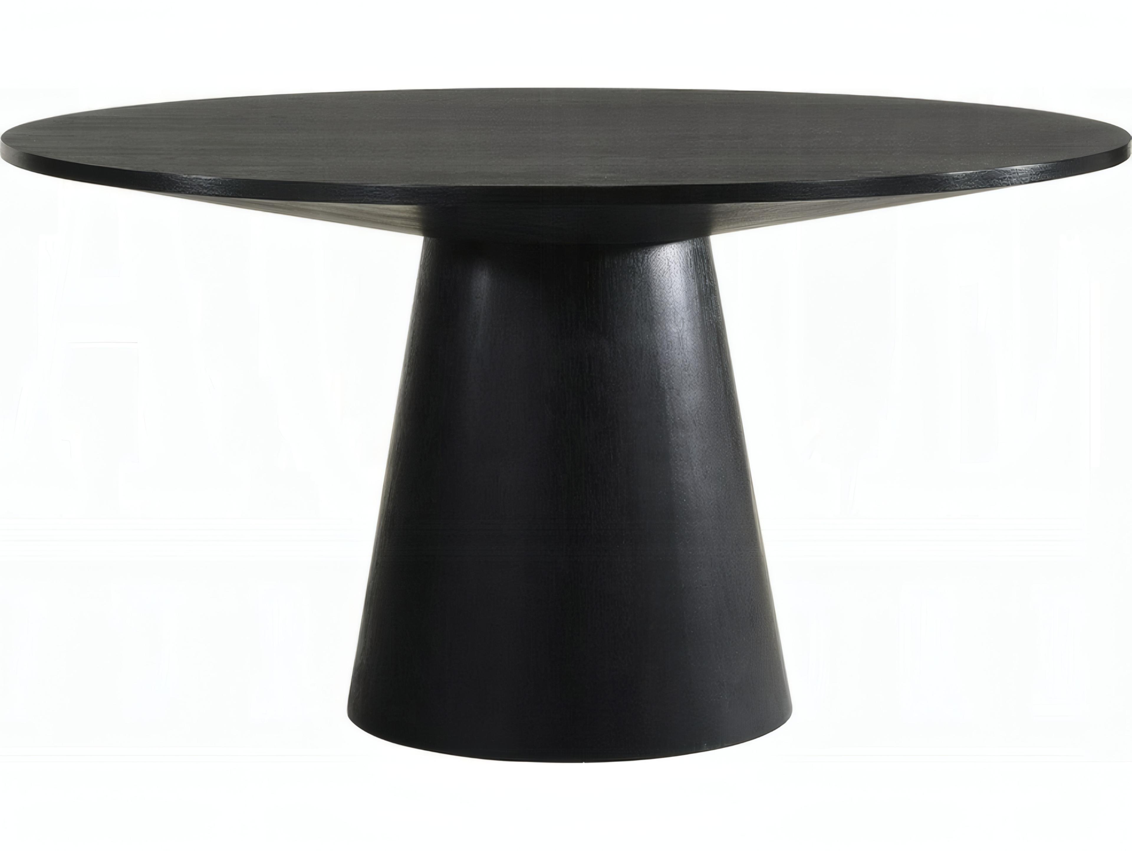 Acme Furniture Froja Round Wood Black Dining Table