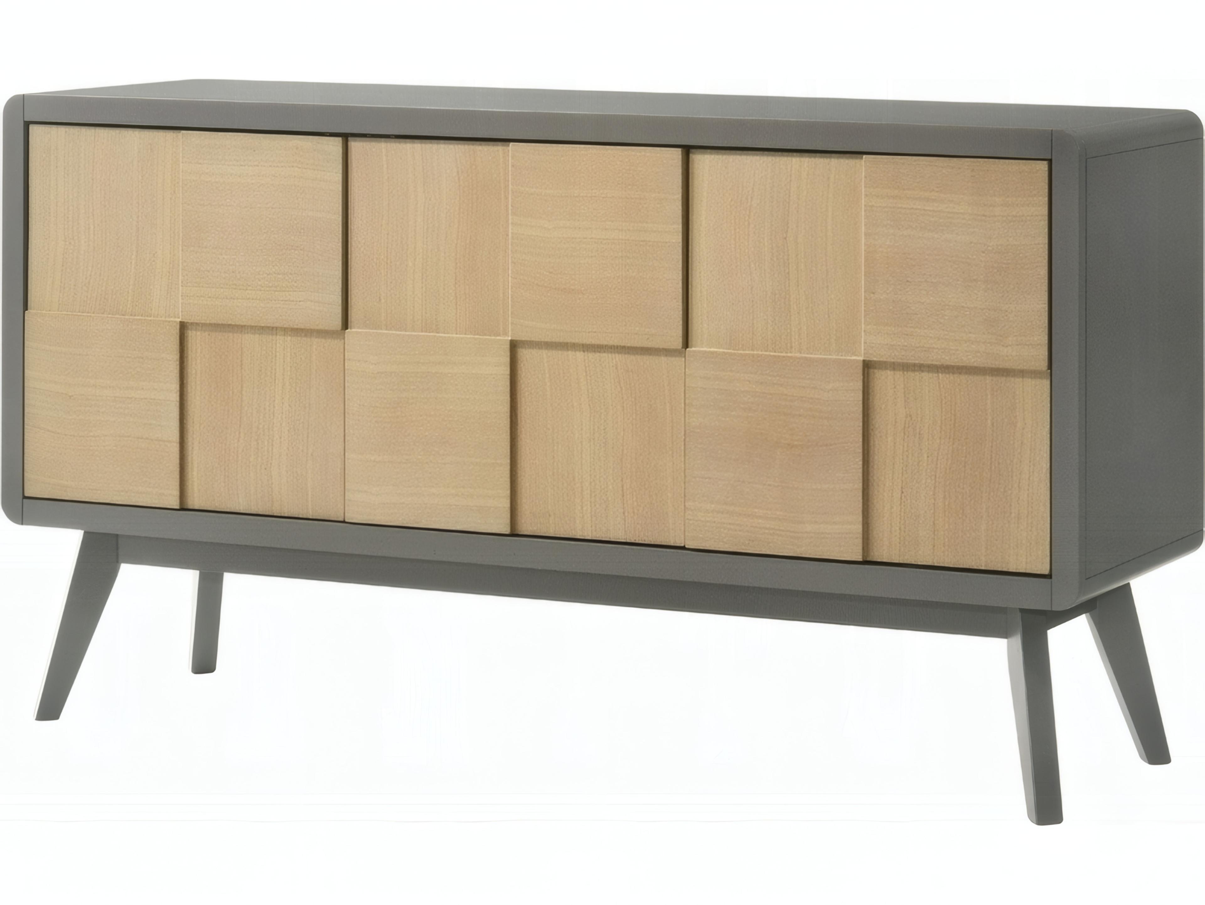 Acme Furniture Blayde 59" Ash Wood Light Gray Natural Sideboard