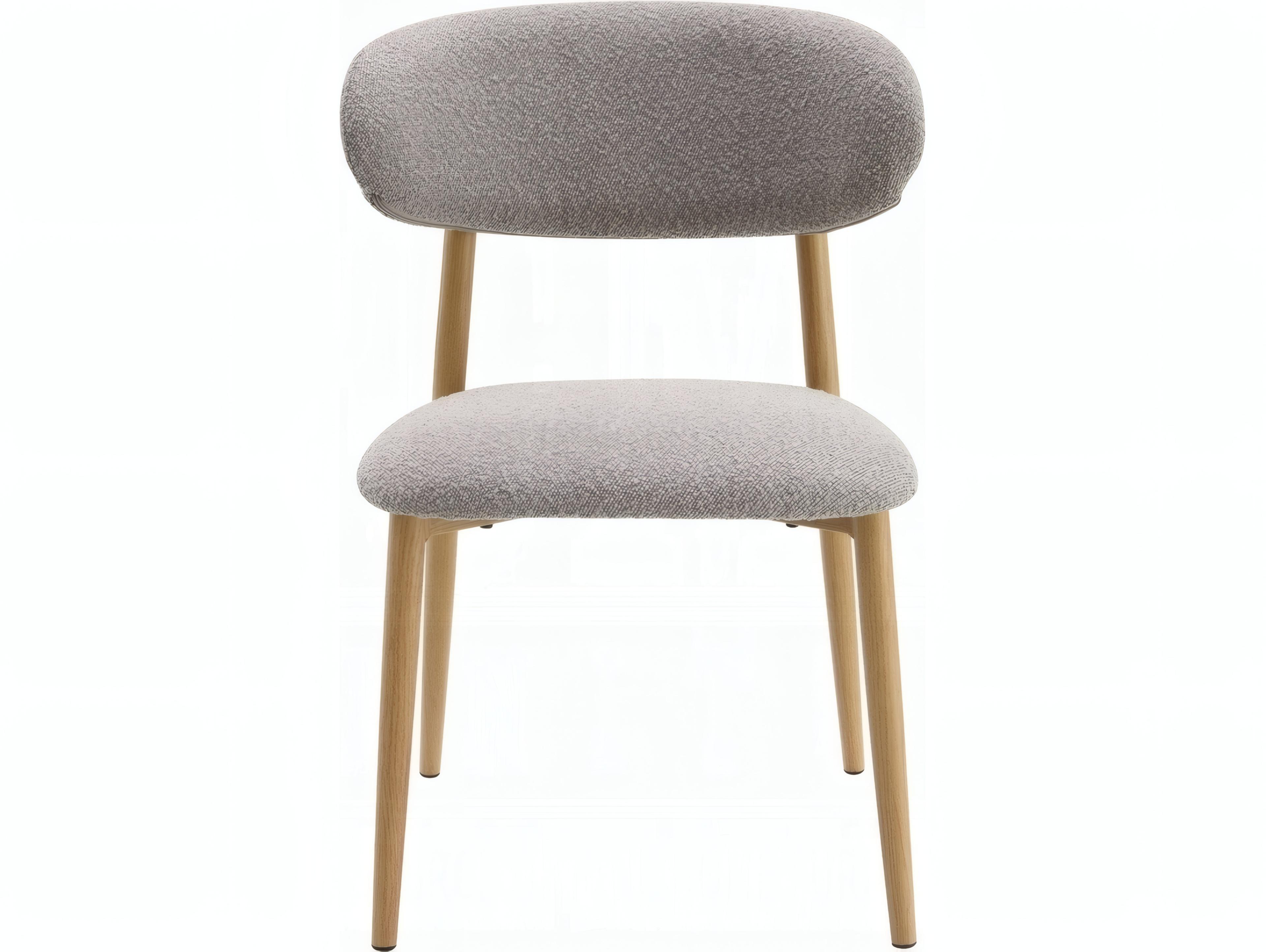 Acme Furniture Kacey Gray Upholstered Armless Dining Chair Set of 2