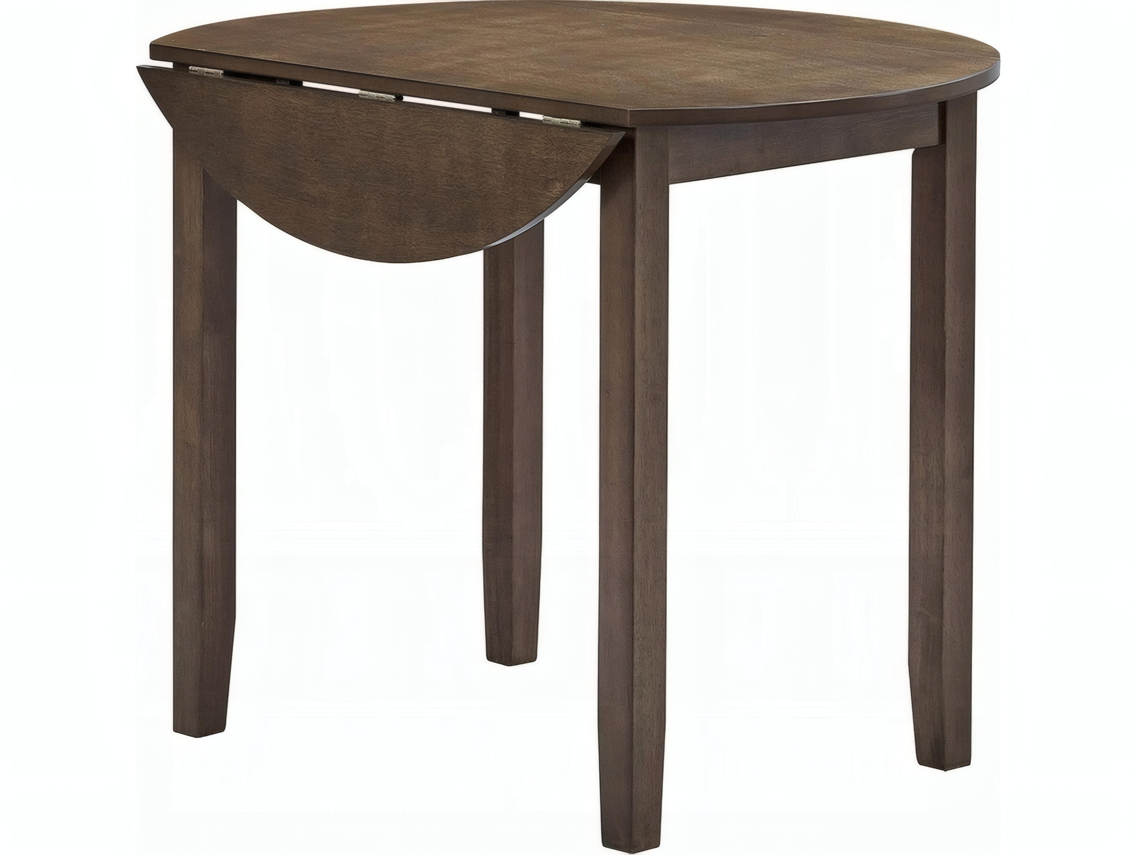 Acme Furniture Damica Round Wood Walnut Dining Table