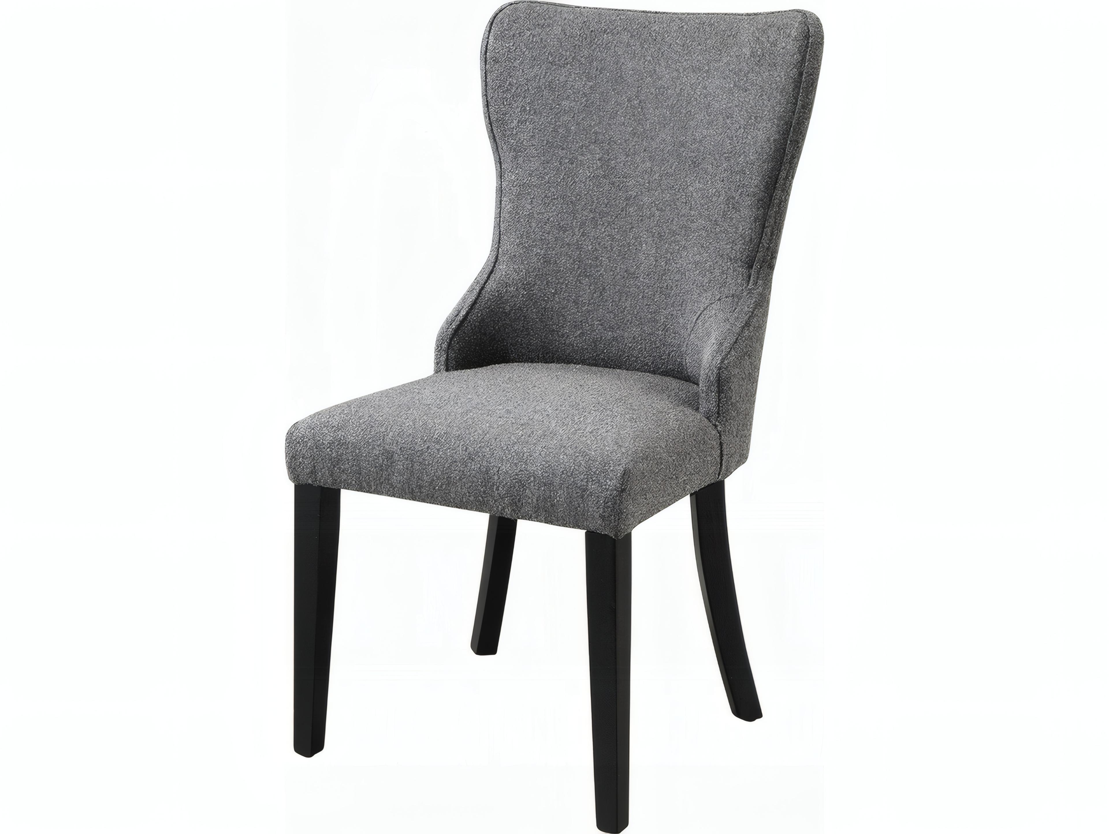 Acme Furniture Marioly Gray Upholstered Armless Dining Chair Set of 2