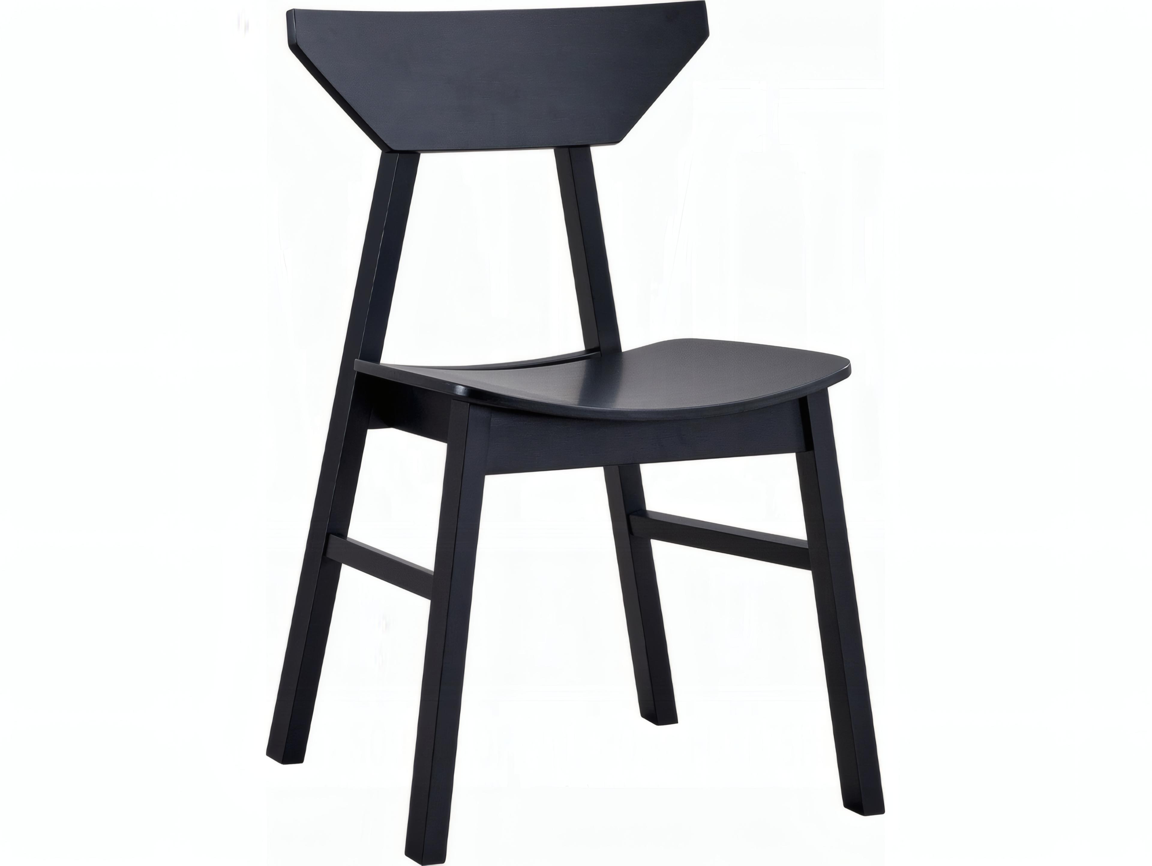 Acme Furniture Briar Rubberwood Black Armless Dining Chair Set of 4