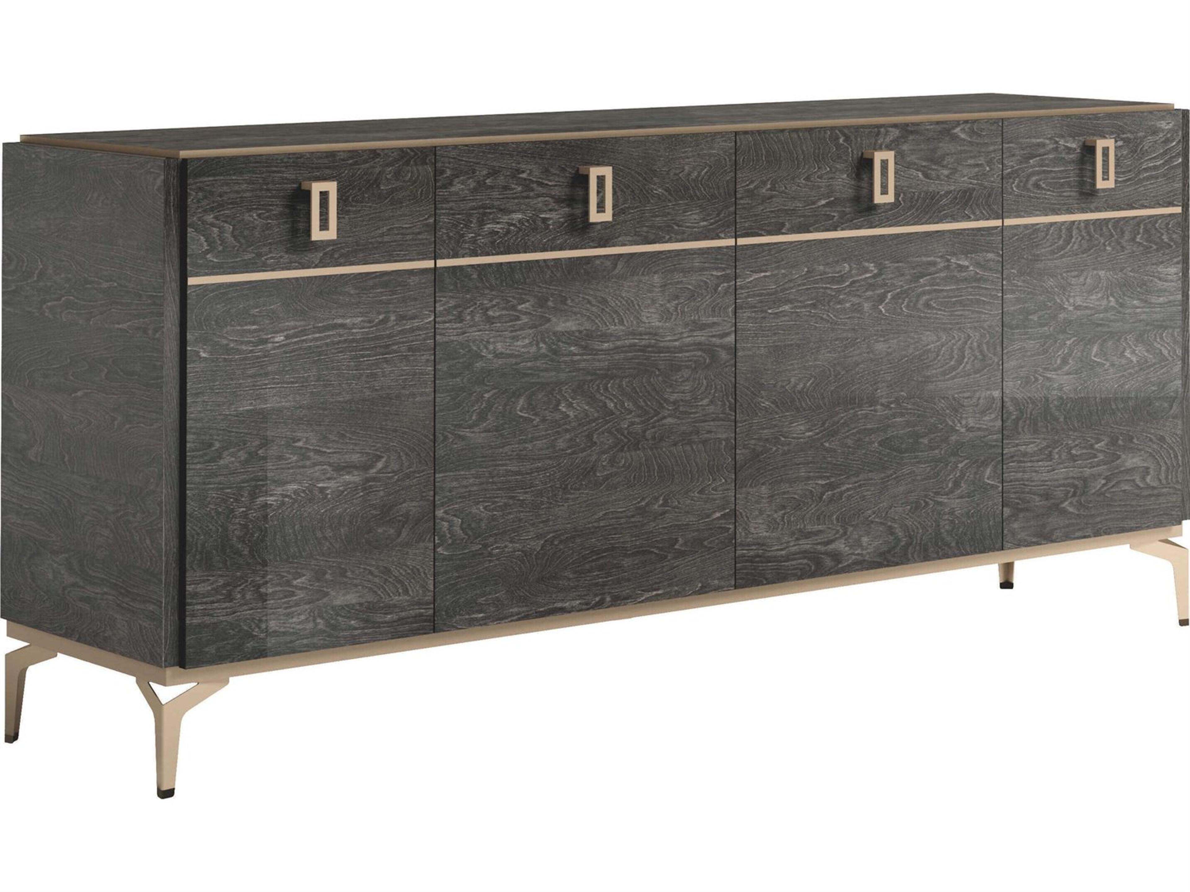Acme Furniture Venezia Plywood Gray Bar Cabinet
