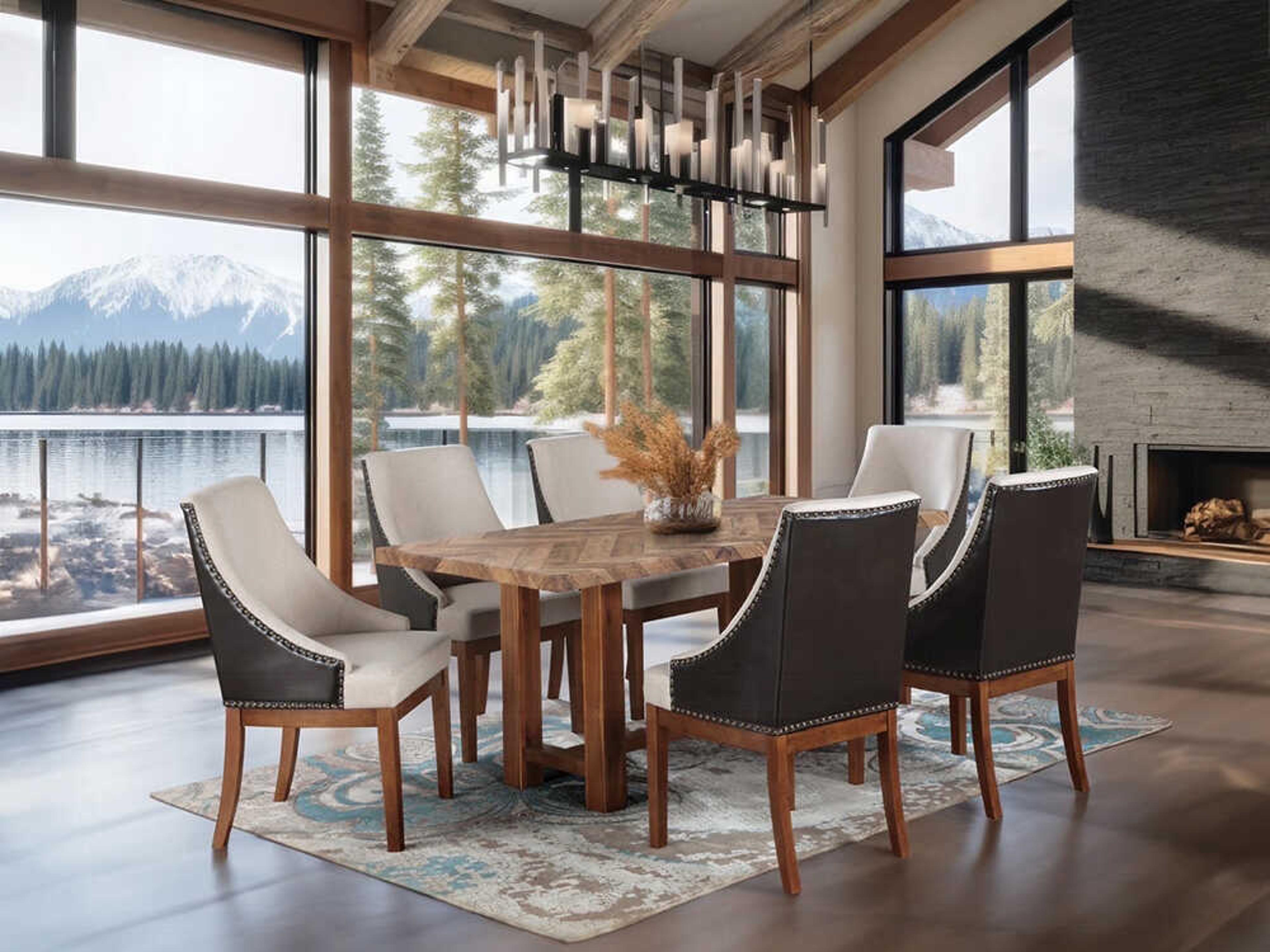 Acme Furniture Gilsea Acacia Wood Dining Room Set