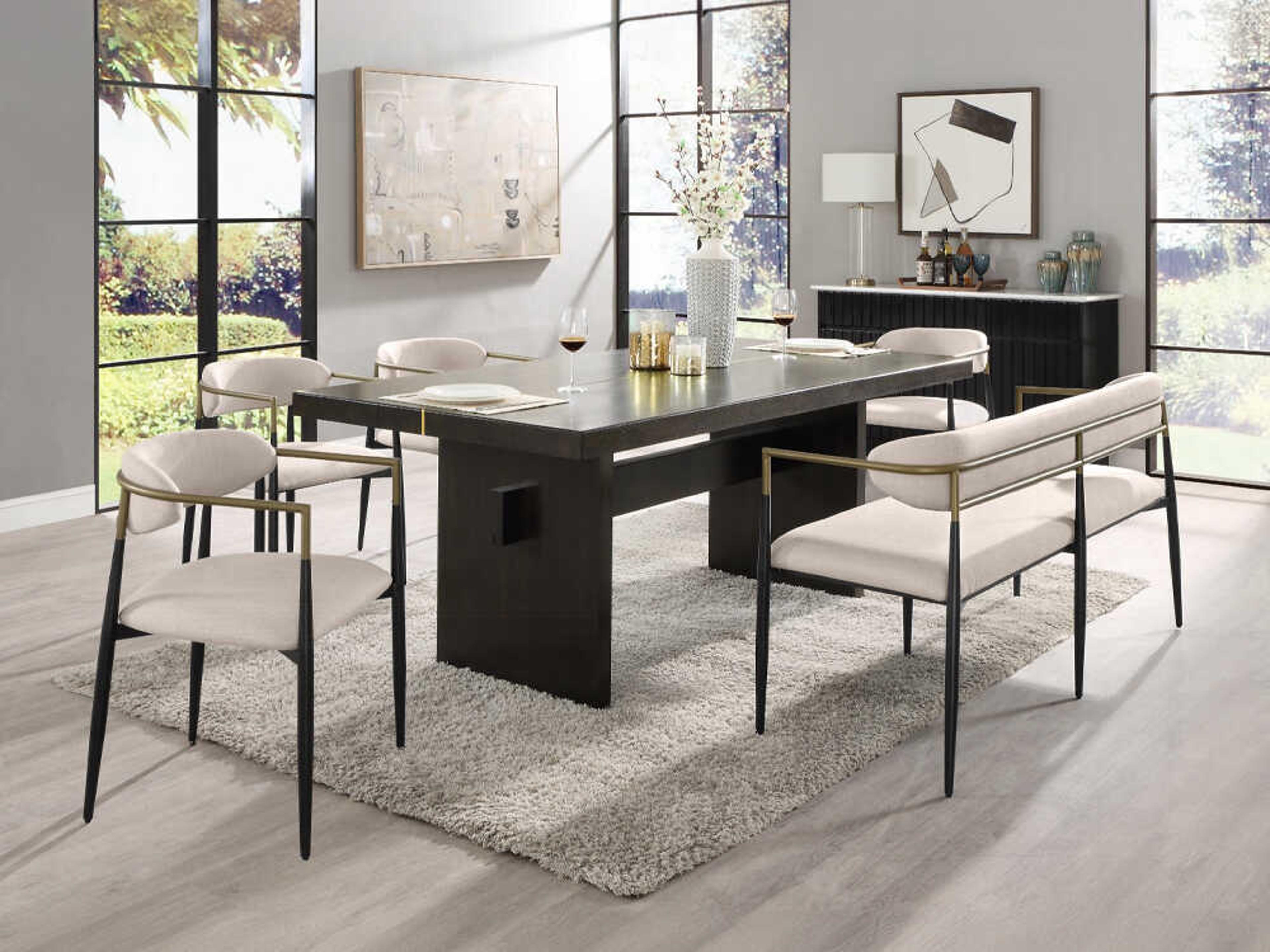 Acme Furniture Jaramillo Oak Wood Dining Room Set