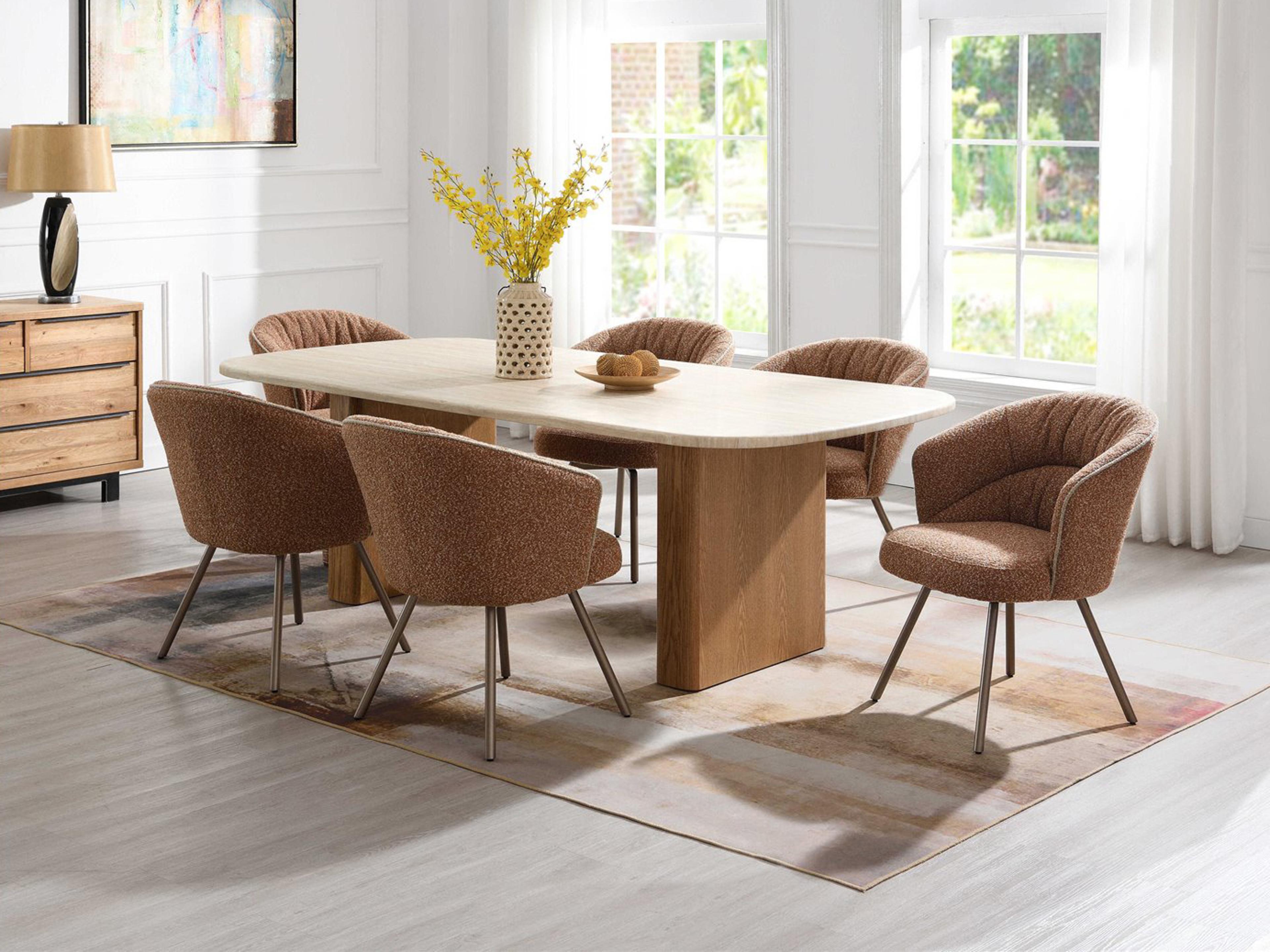 Acme Furniture Lidi Rubberwood Dining Room Set