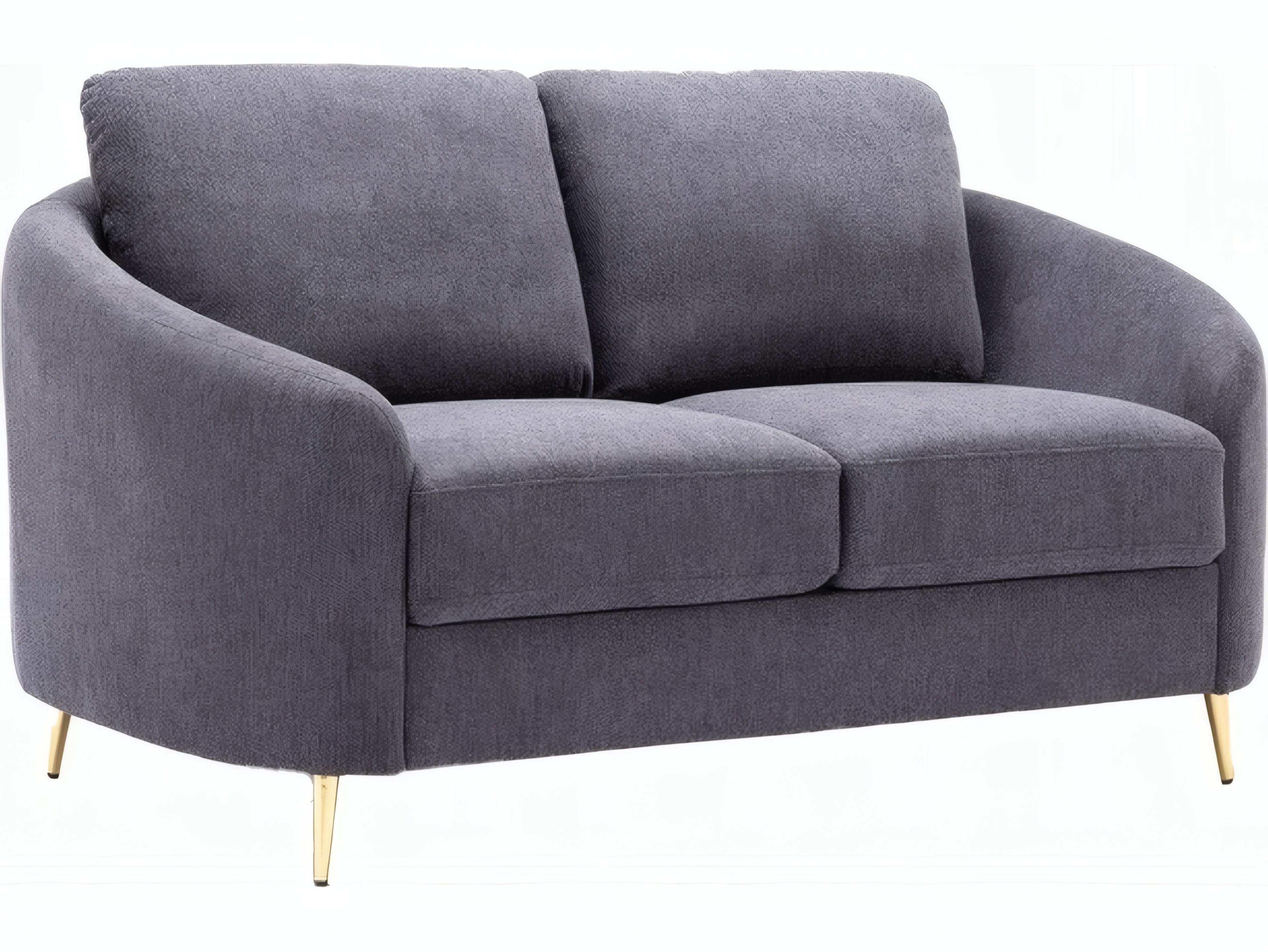 Acme Furniture Yuina Gray Linen Upholstered Loveseat