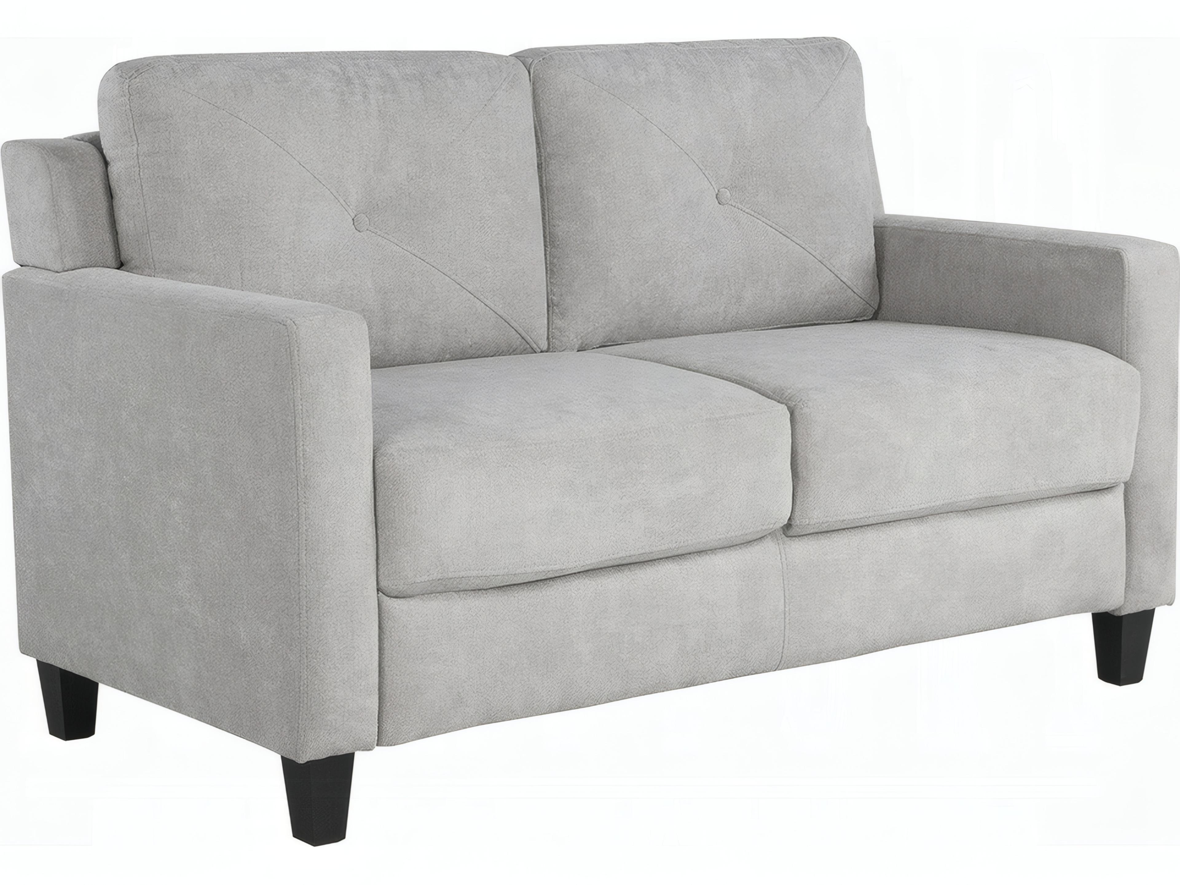 Acme Furniture Horatio Taupe Chenille Gray Upholstered Loveseat