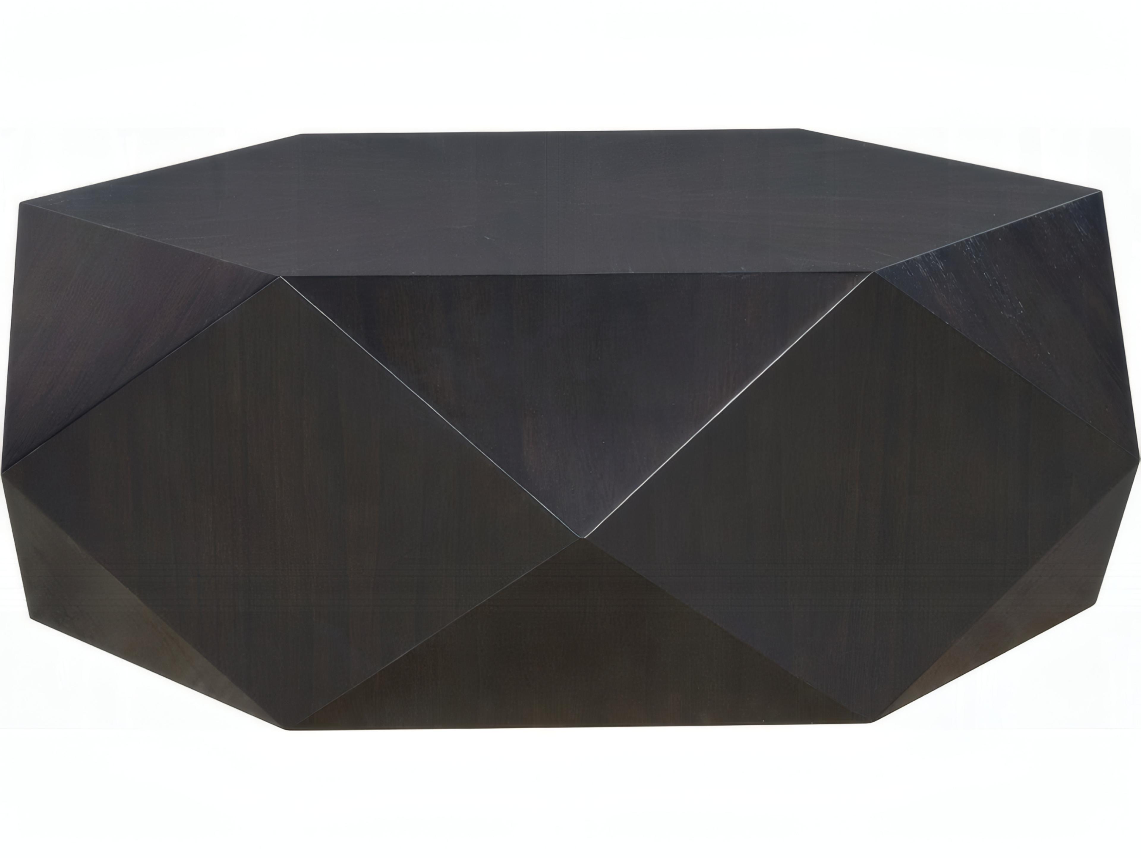 Acme Furniture Hanniel Hexagon Wood Black Coffee Table