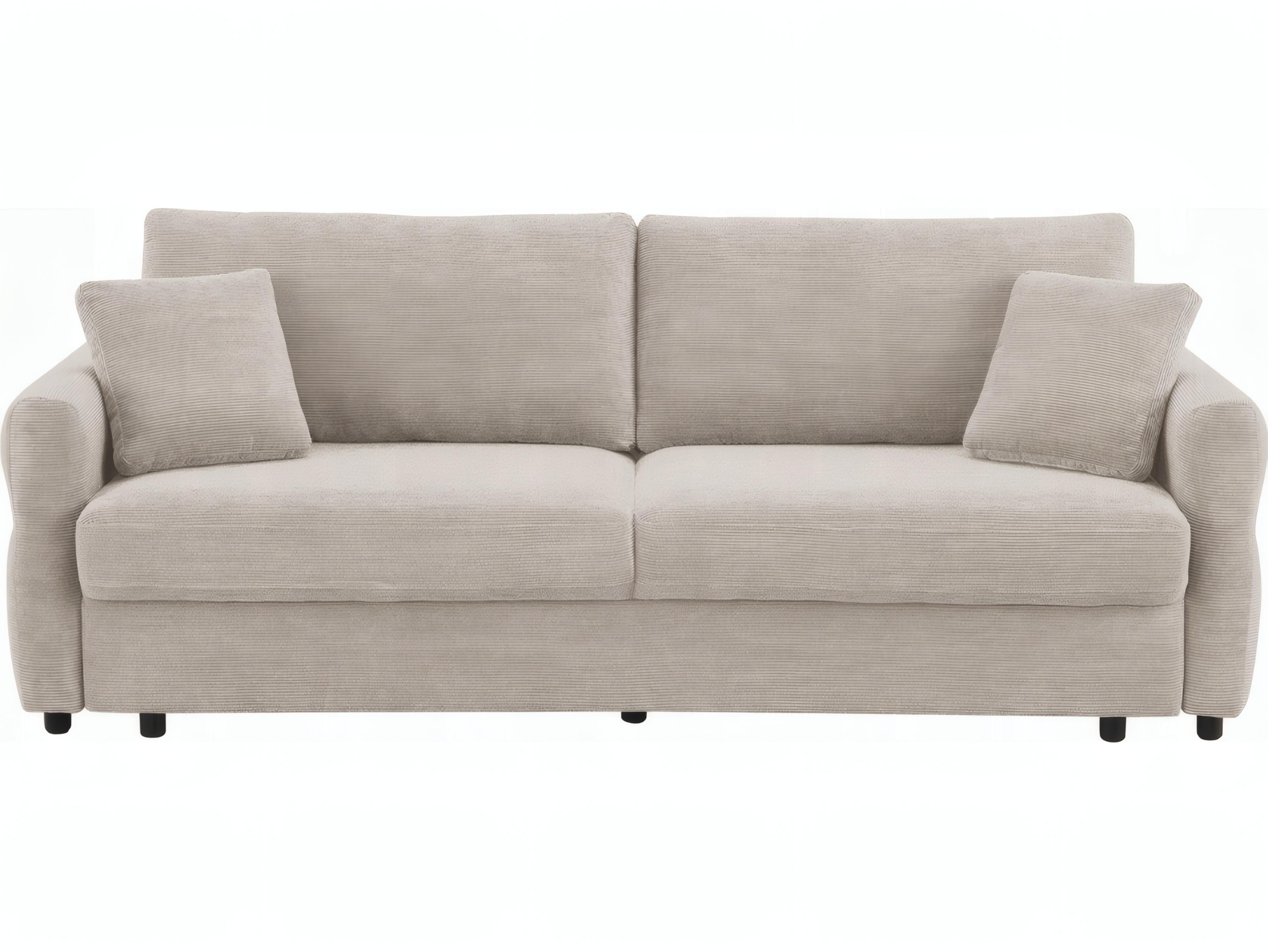 Acme Furniture Haran Beige Fabric Upholstered Sofa Bed