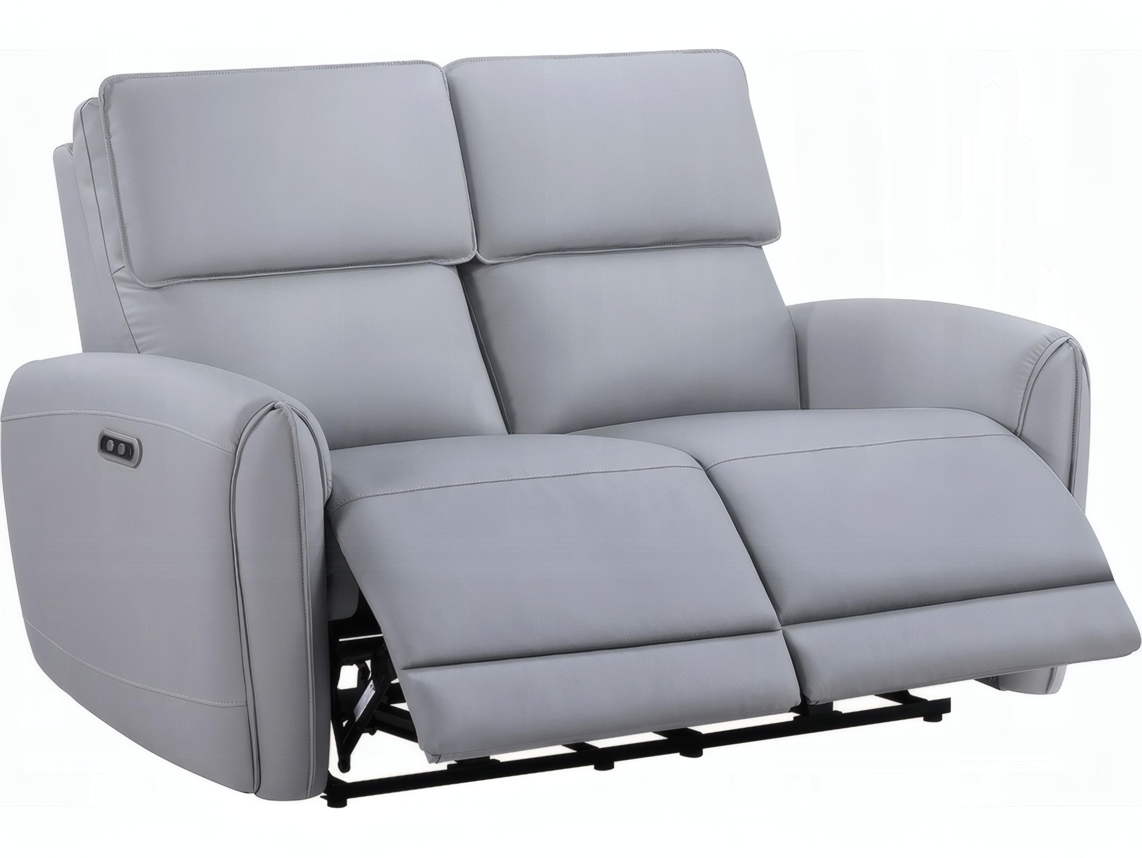 Acme Furniture Jeromie Gray Synthetic Leather Faux Loveseat