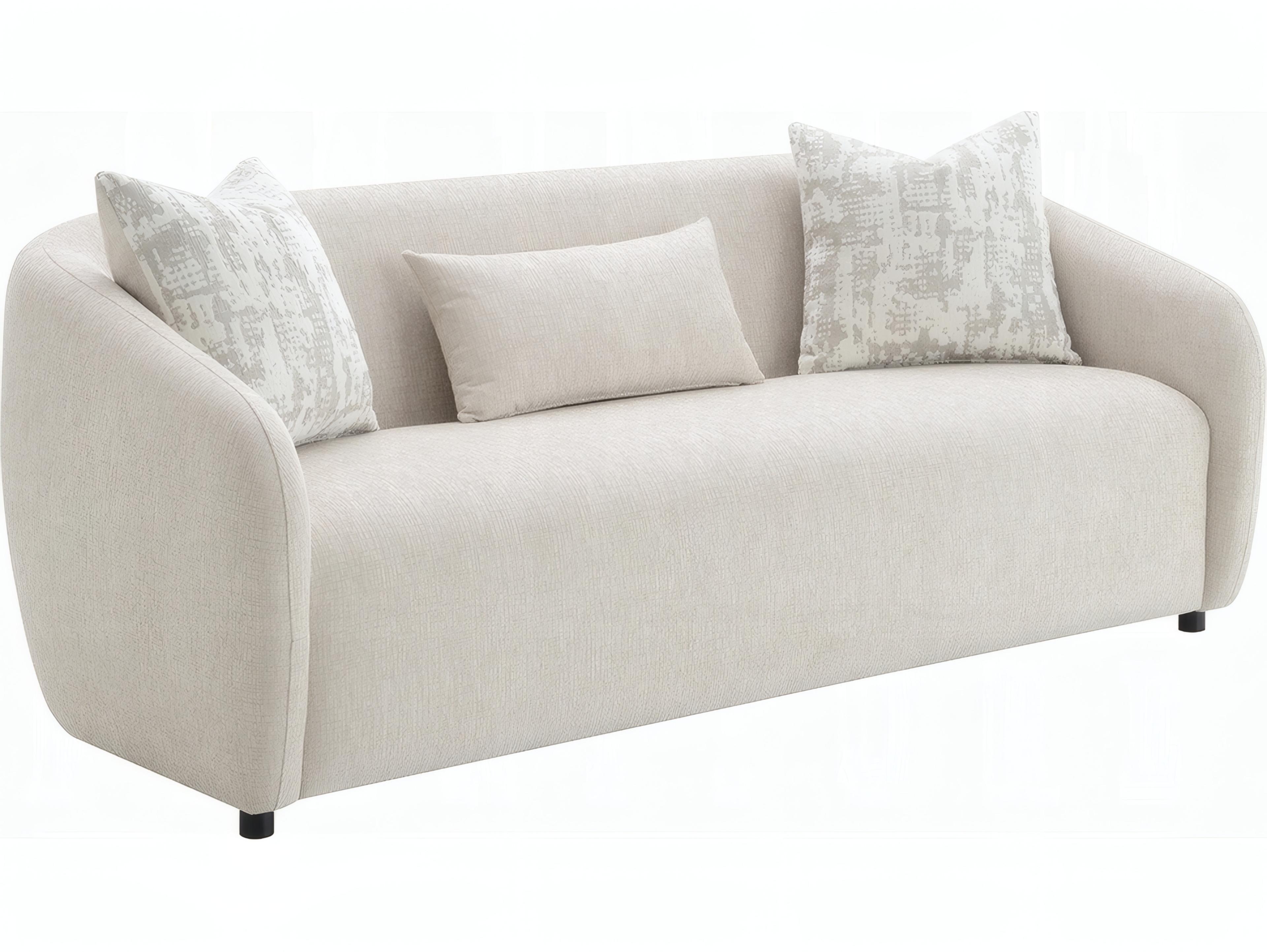 Acme Furniture Etienne Beige Linen Upholstered Sofa