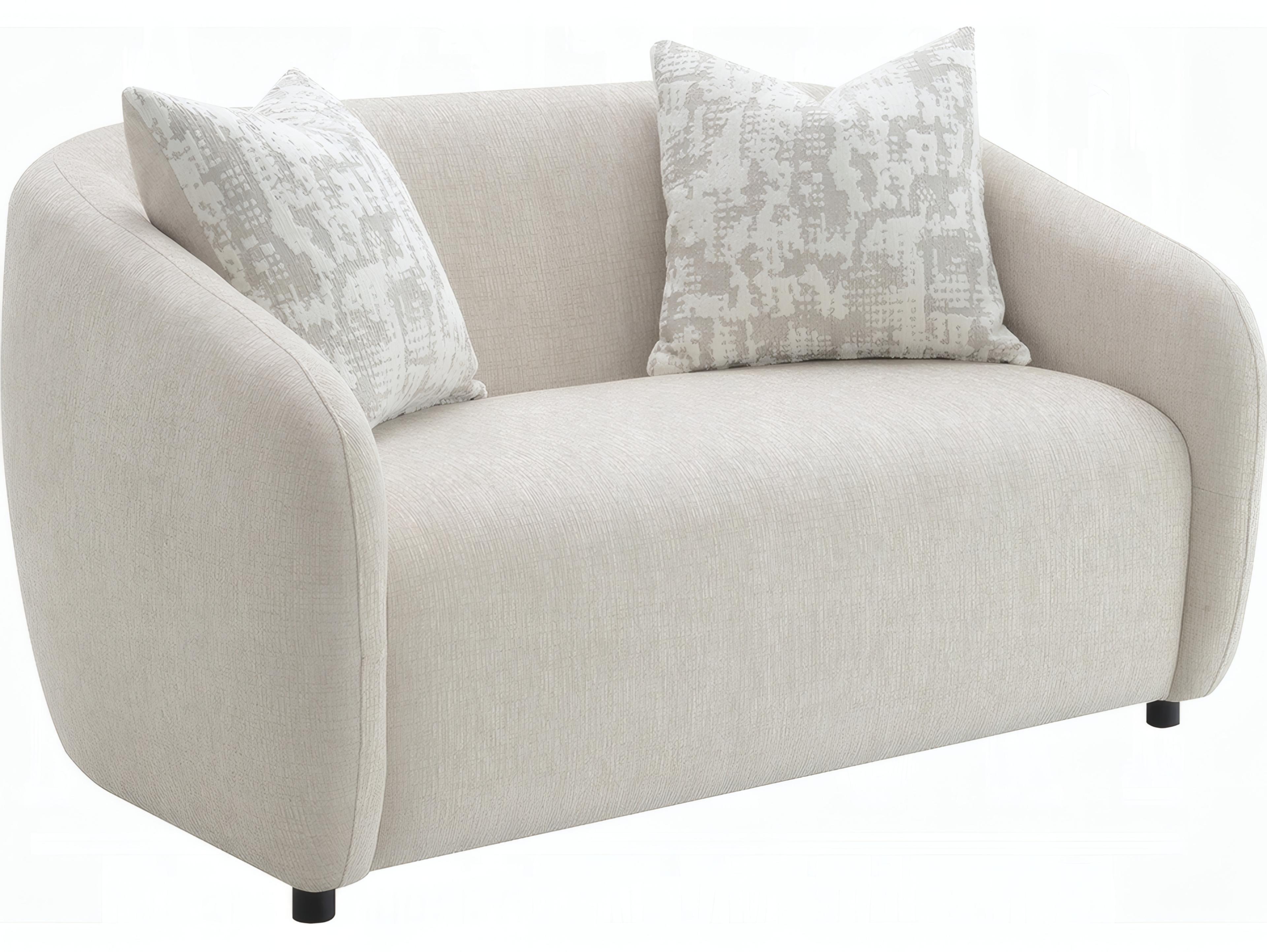 Acme Furniture Etienne Beige Linen Upholstered Loveseat