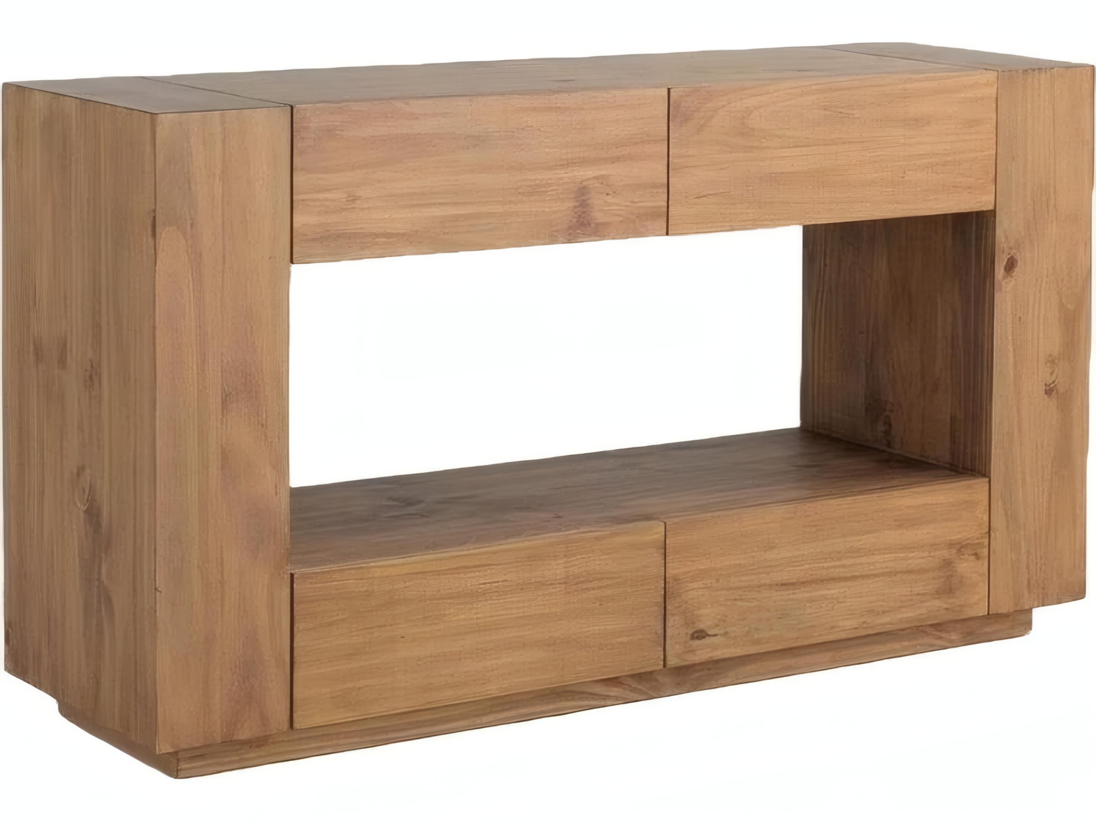 Acme Furniture Harlan Rectangular Wood Oak Console Table