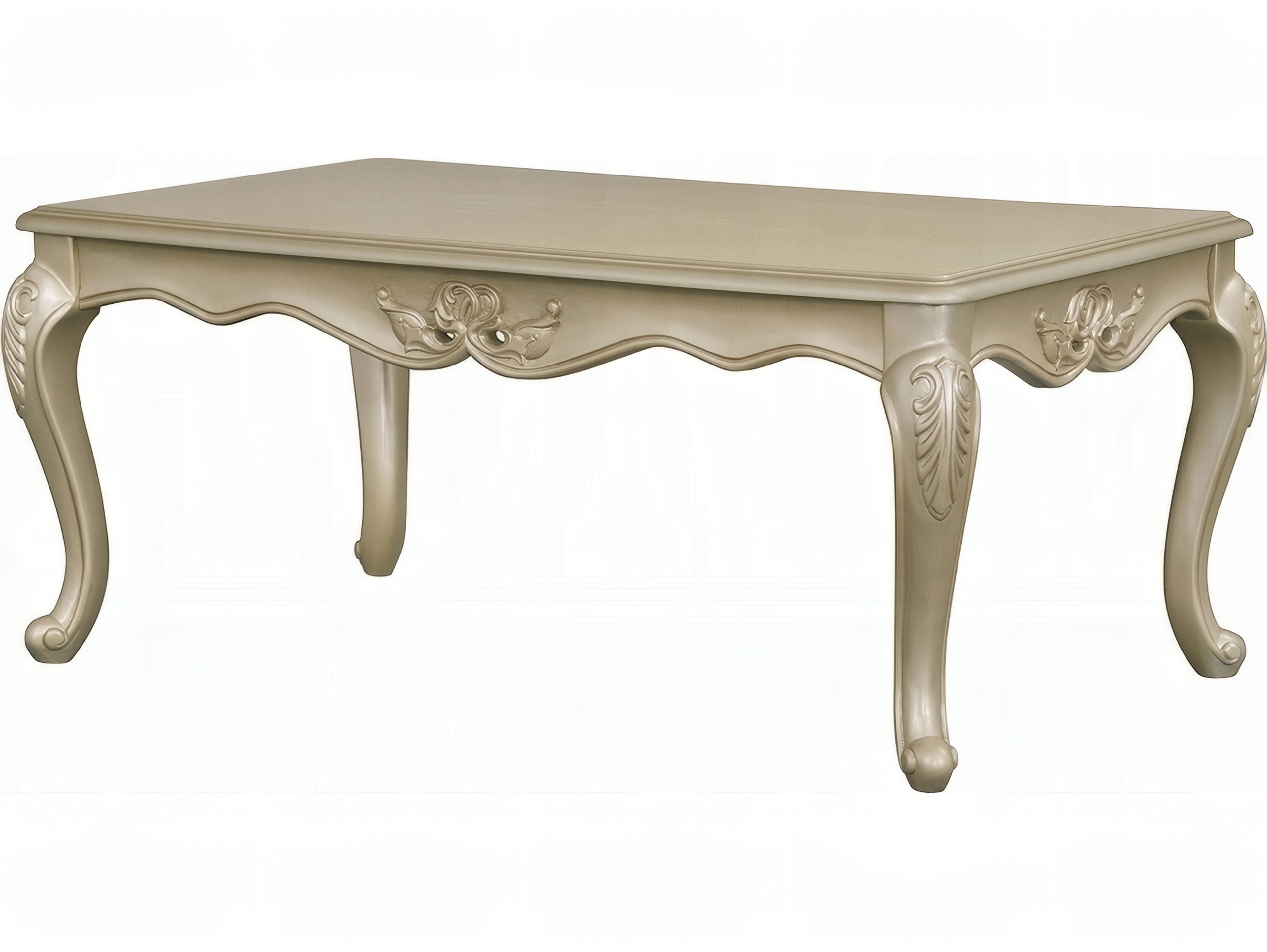 Acme Furniture Libertee Rectangular Wood Champagne Coffee Table