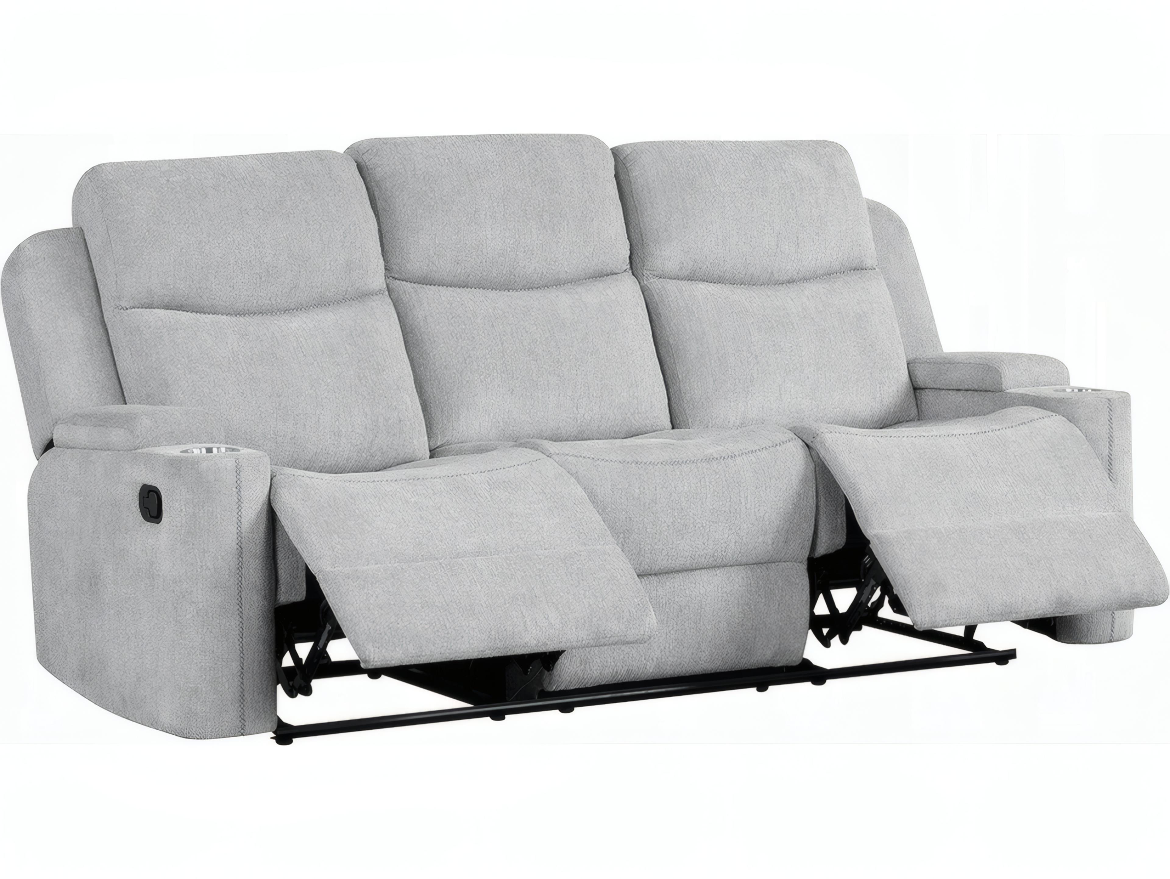 Acme Furniture Galya Light Gray Chenille Upholstered Sofa