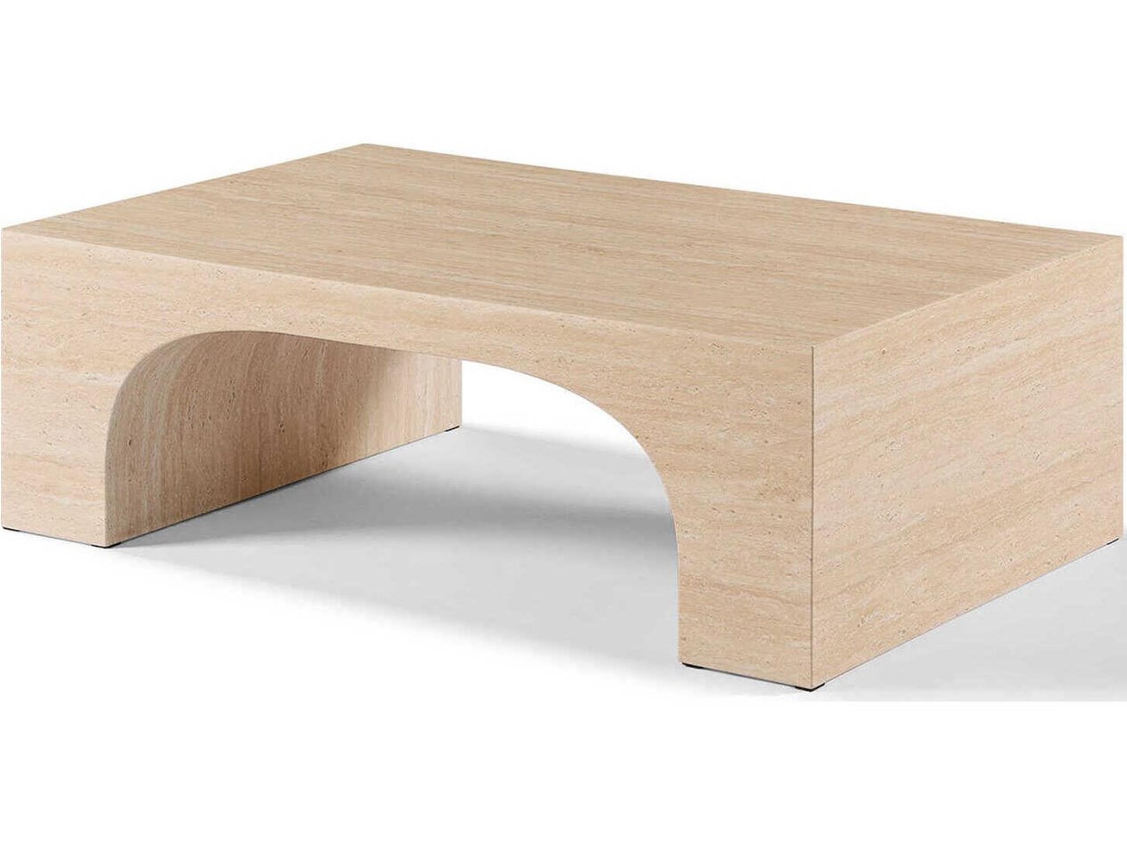 Acme Furniture Inca Rectangular Travertine Stone Coffee Table