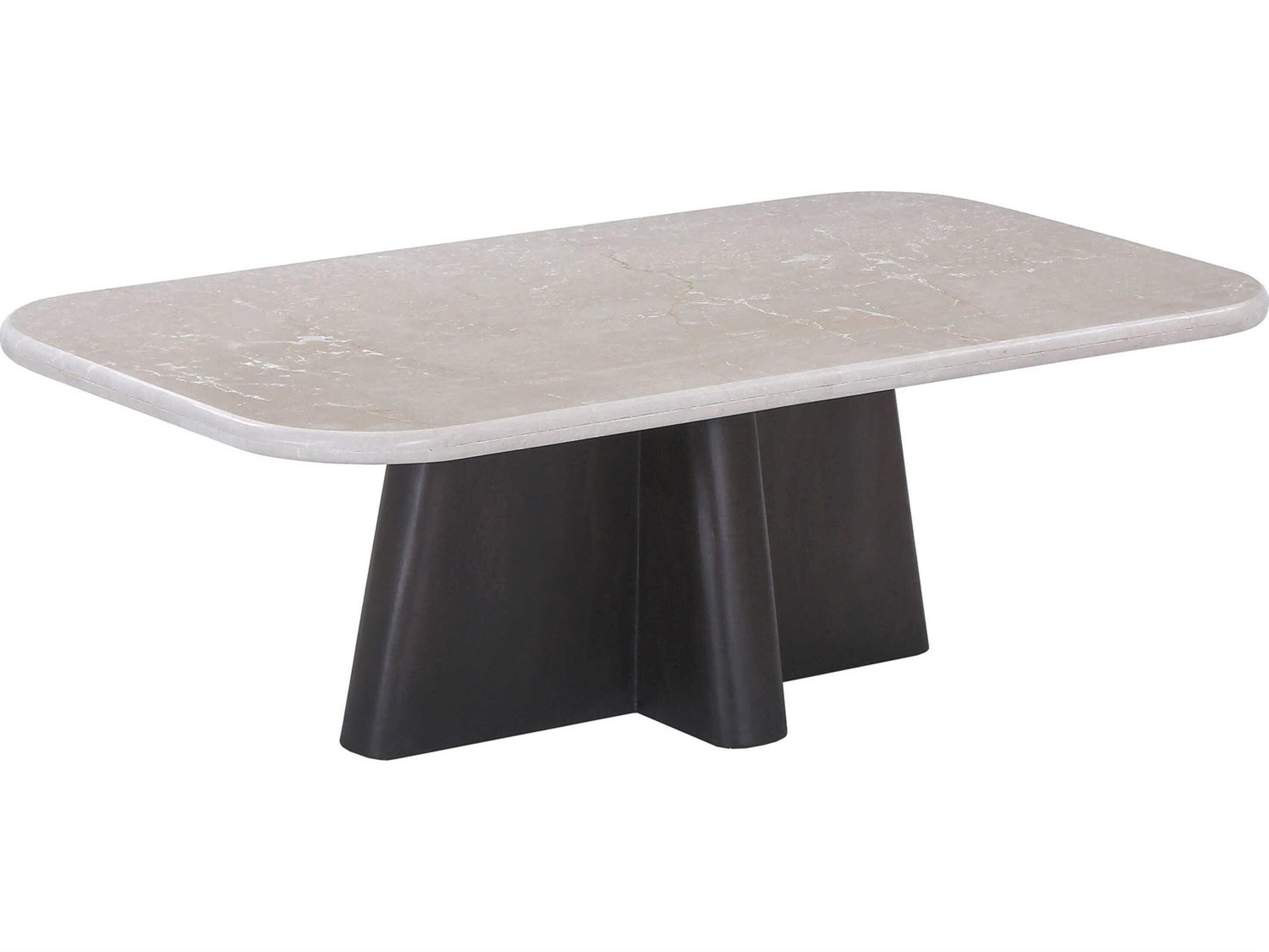 Acme Furniture Jacory Rectangular Bottocino Marble Top Espresso Coffee Table