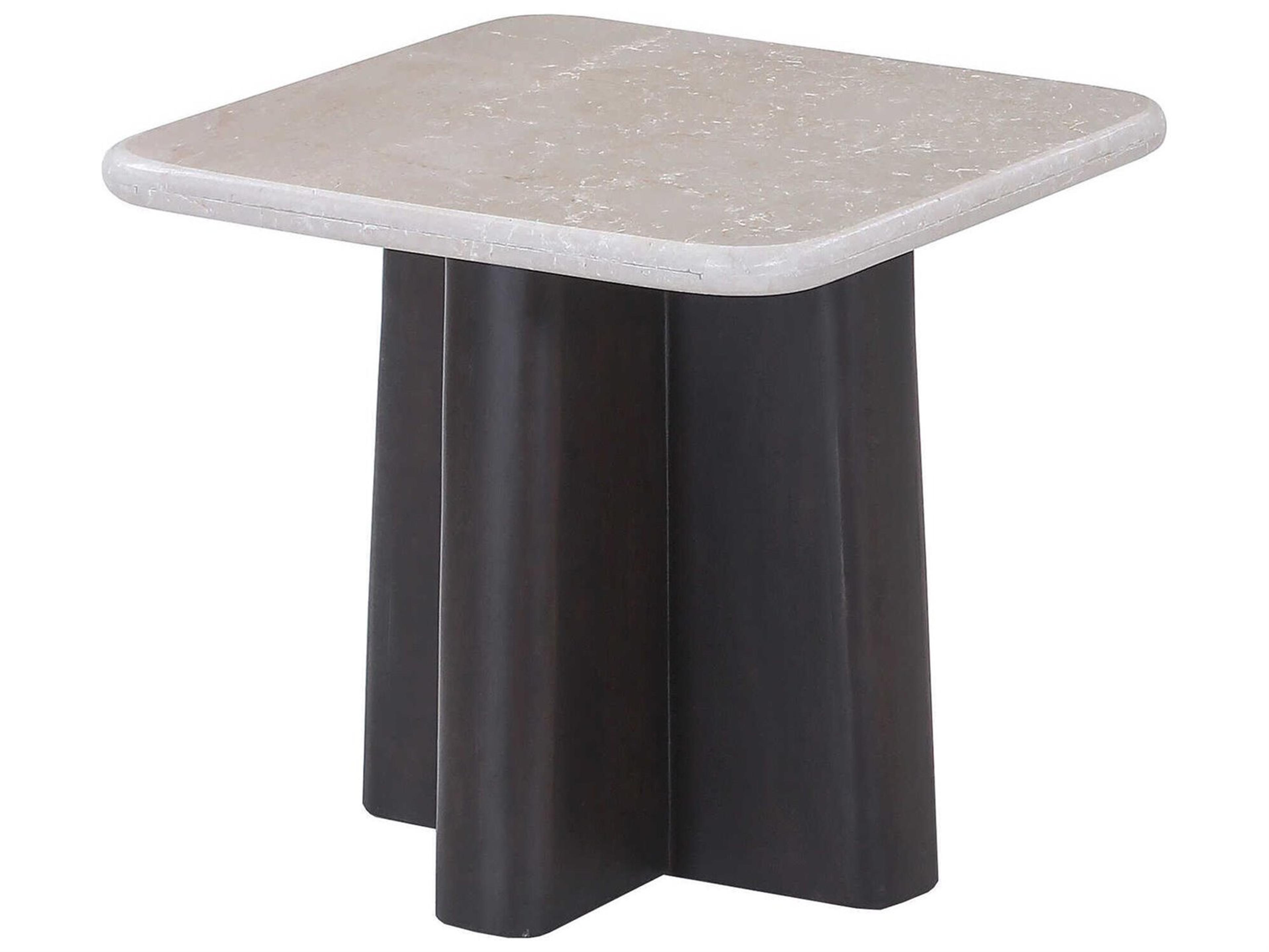 Acme Furniture Jacory Square Bottocino Marble Top Espresso End Table