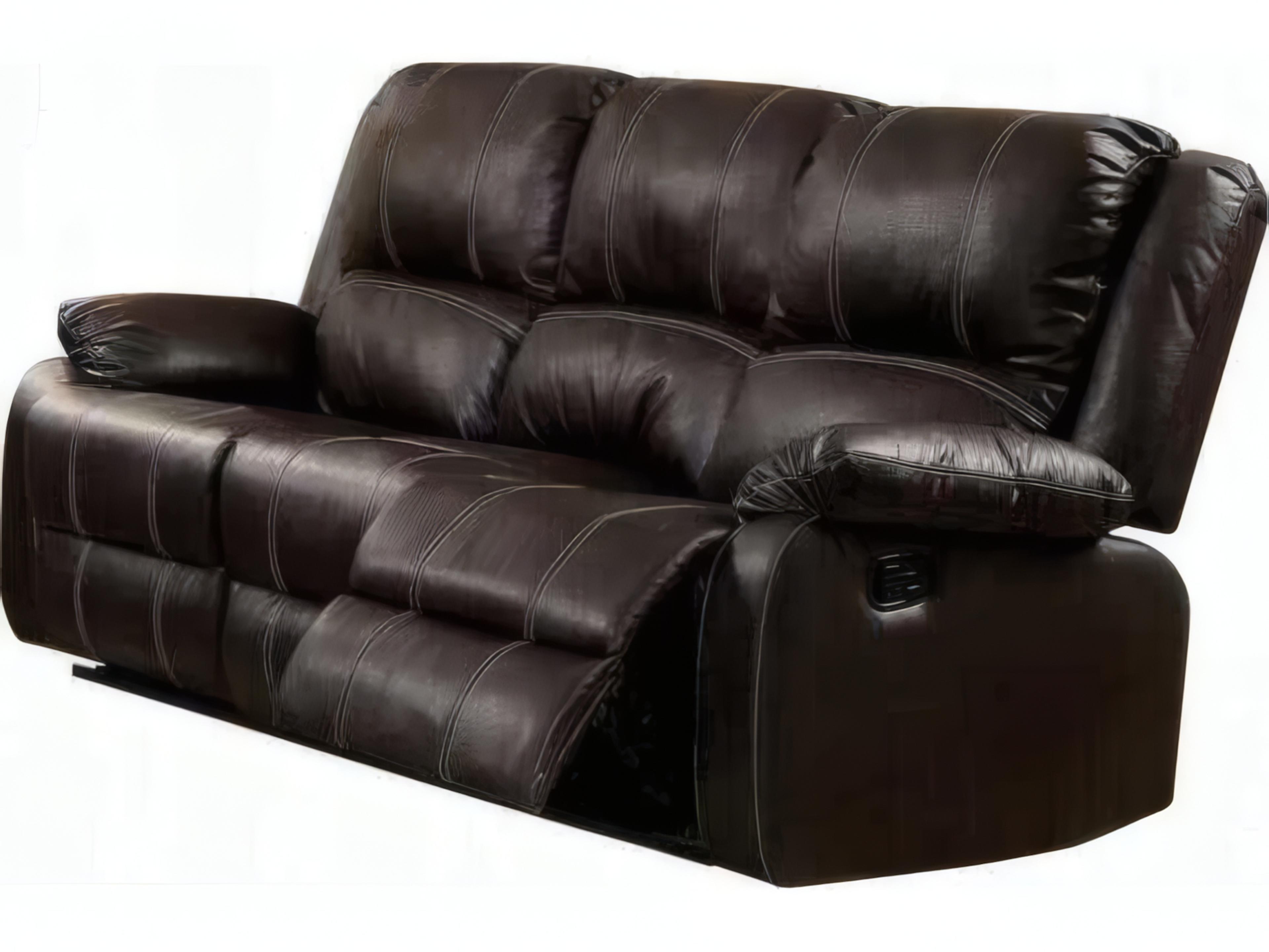 Acme Furniture Zuriel Brown Synthetic Leather Faux Sofa