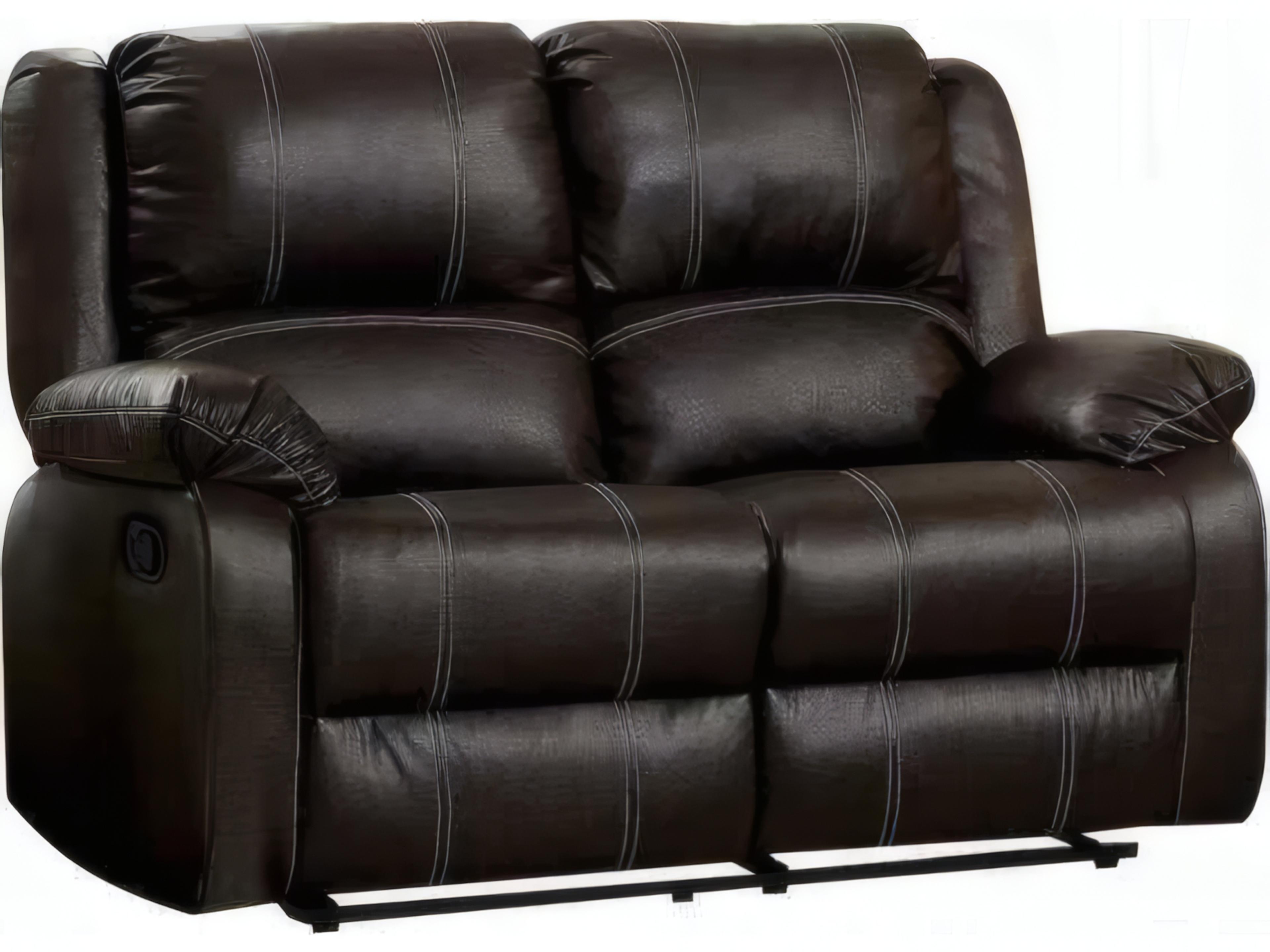 Acme Furniture Zuriel Brown Synthetic Leather Faux Loveseat