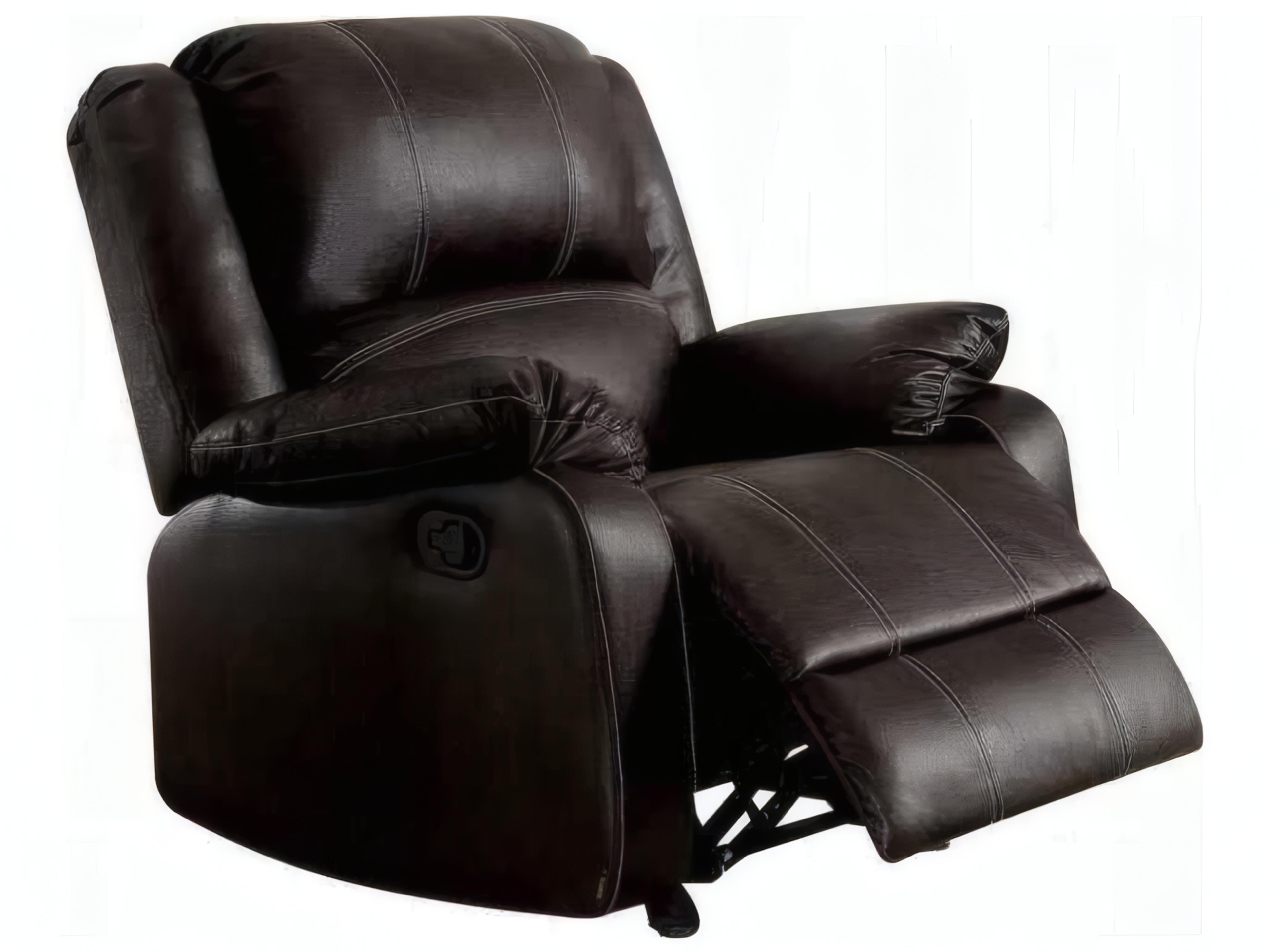 Acme Furniture Zuriel Brown Synthetic Leather Faux Recliner