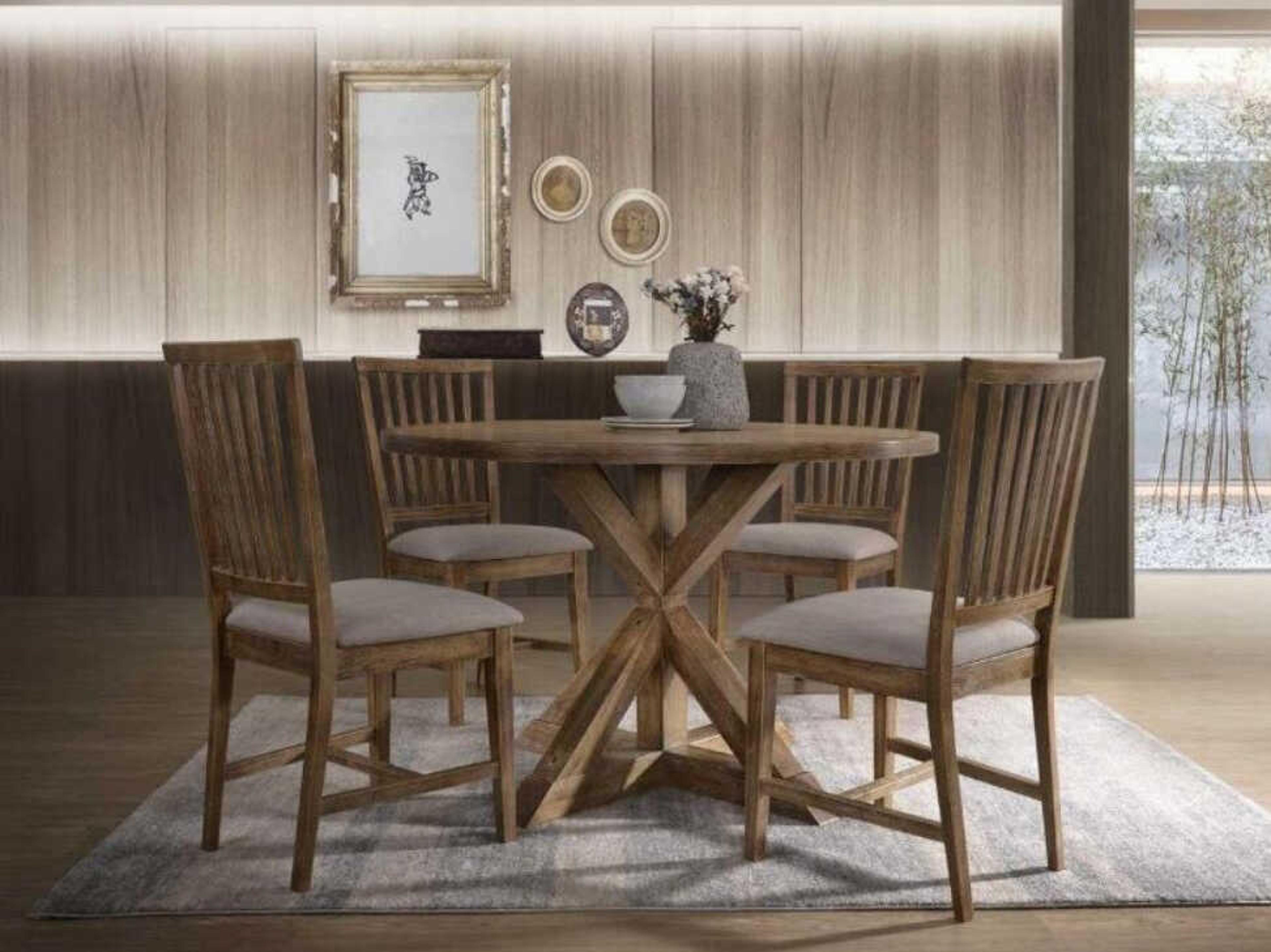 Acme Furniture Wallace Rubberwood Dining Room Set