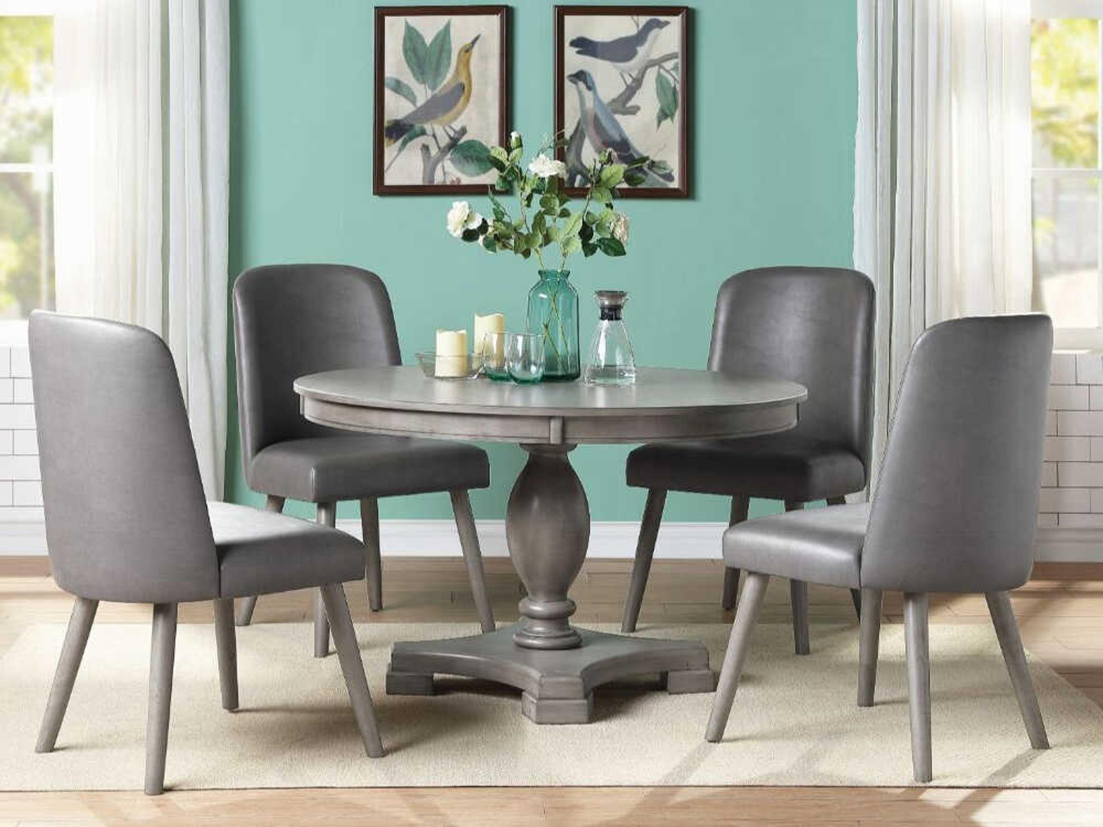 Acme Furniture Waylon Rubberwood Dining Room Set
