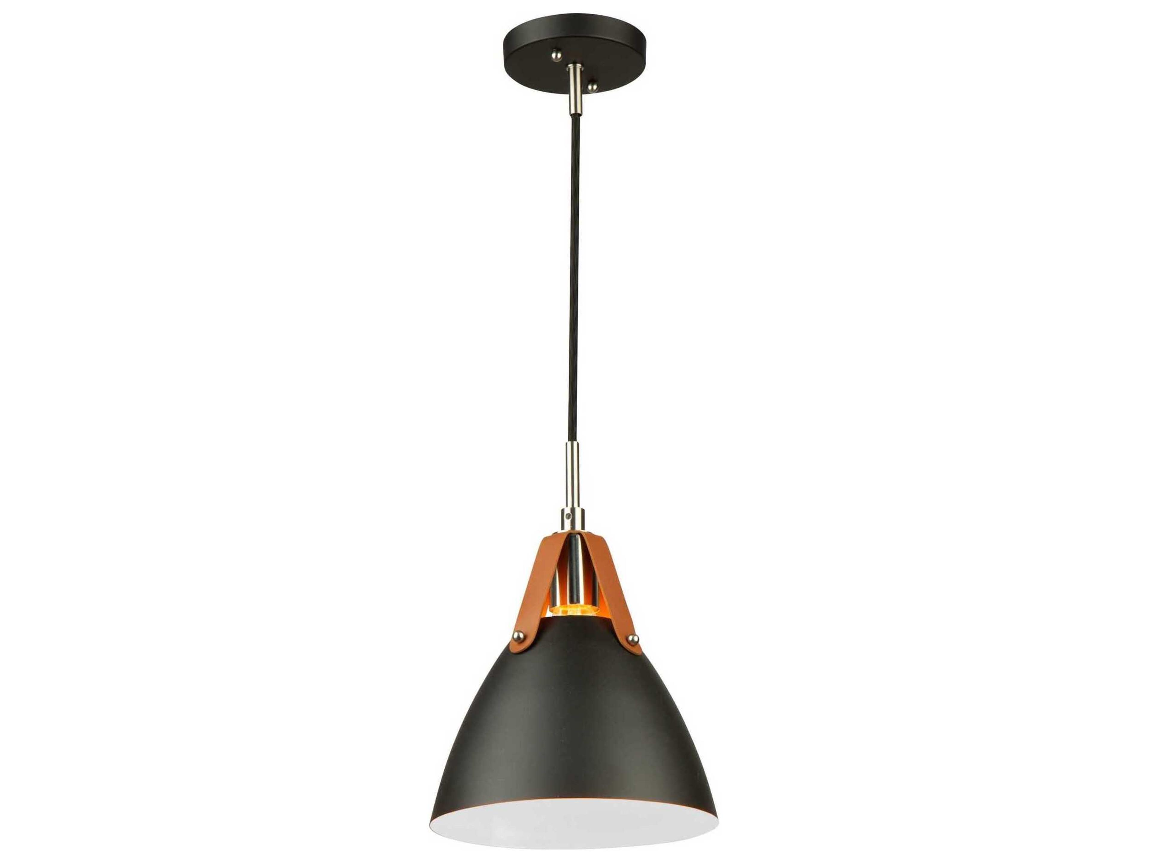 Artcraft Tote 1-Light Black Mini Pendant