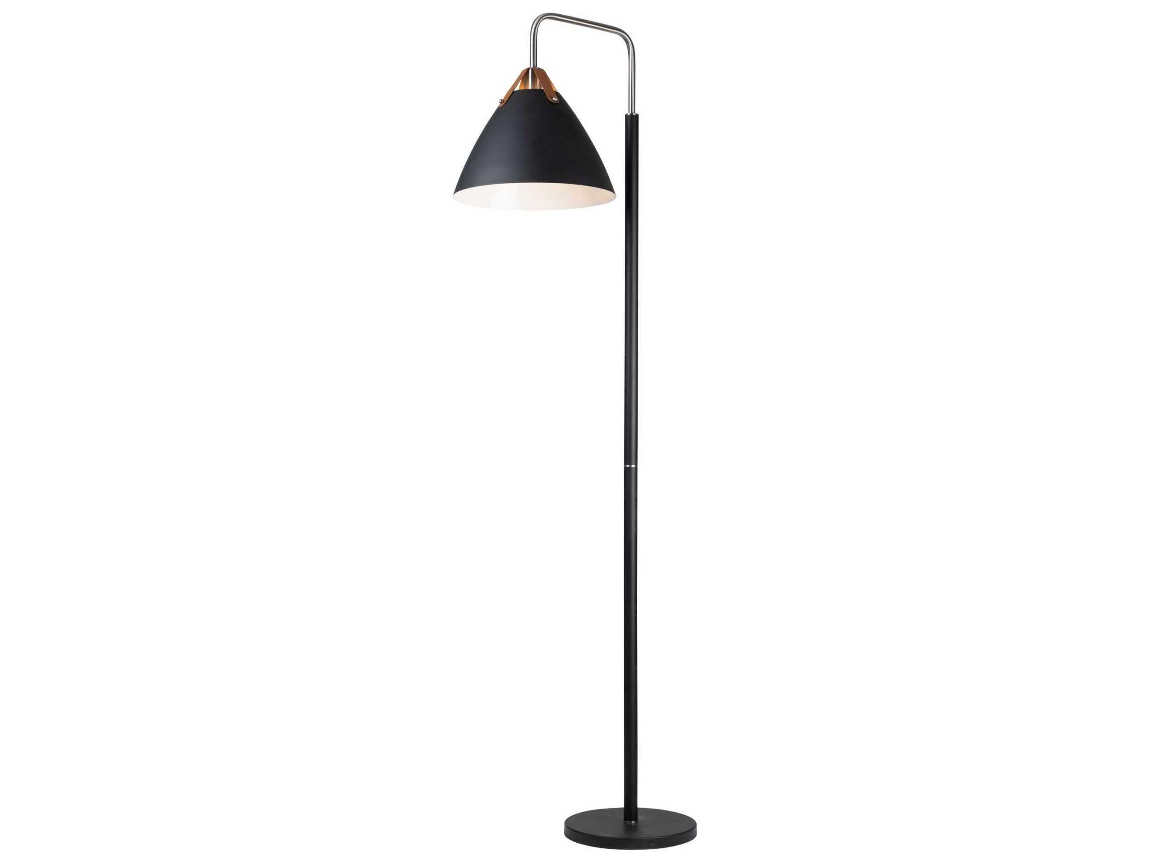 Tote Black Brass Iron Floor Lamp