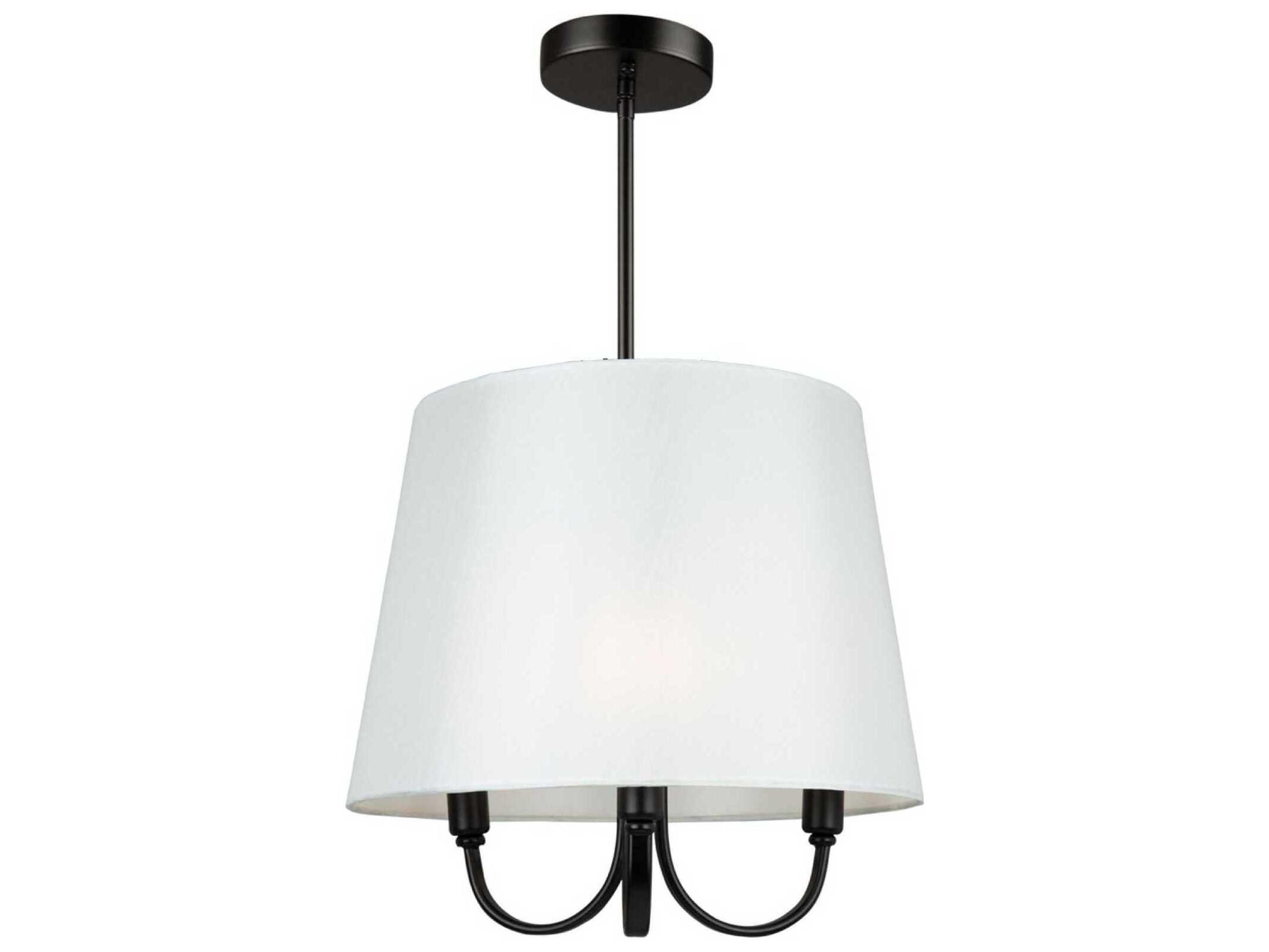 Artcraft Rhythm 3-Light Black Empire Chandelier