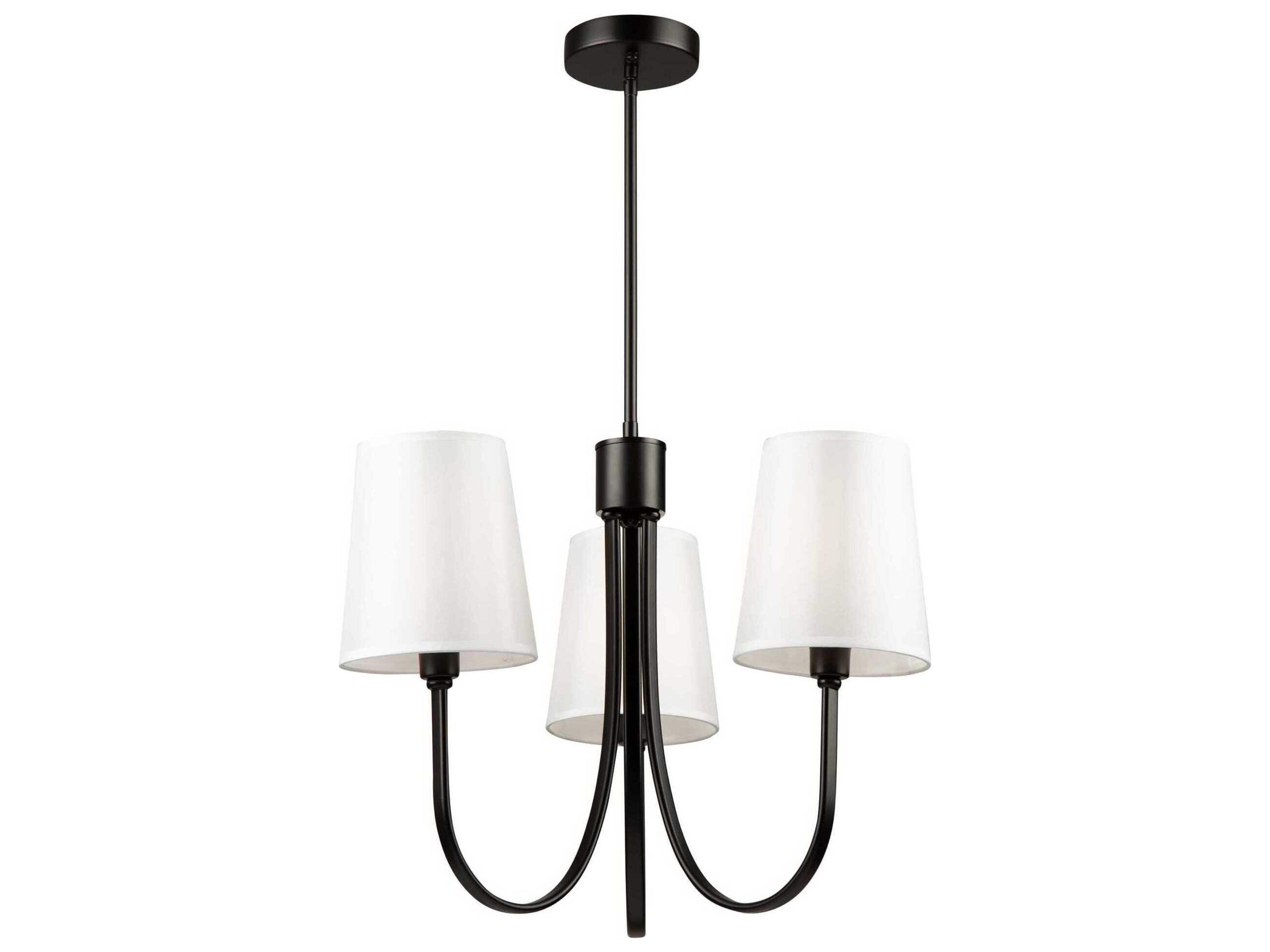 Artcraft Rhythm 3-Light Black Empire Chandelier