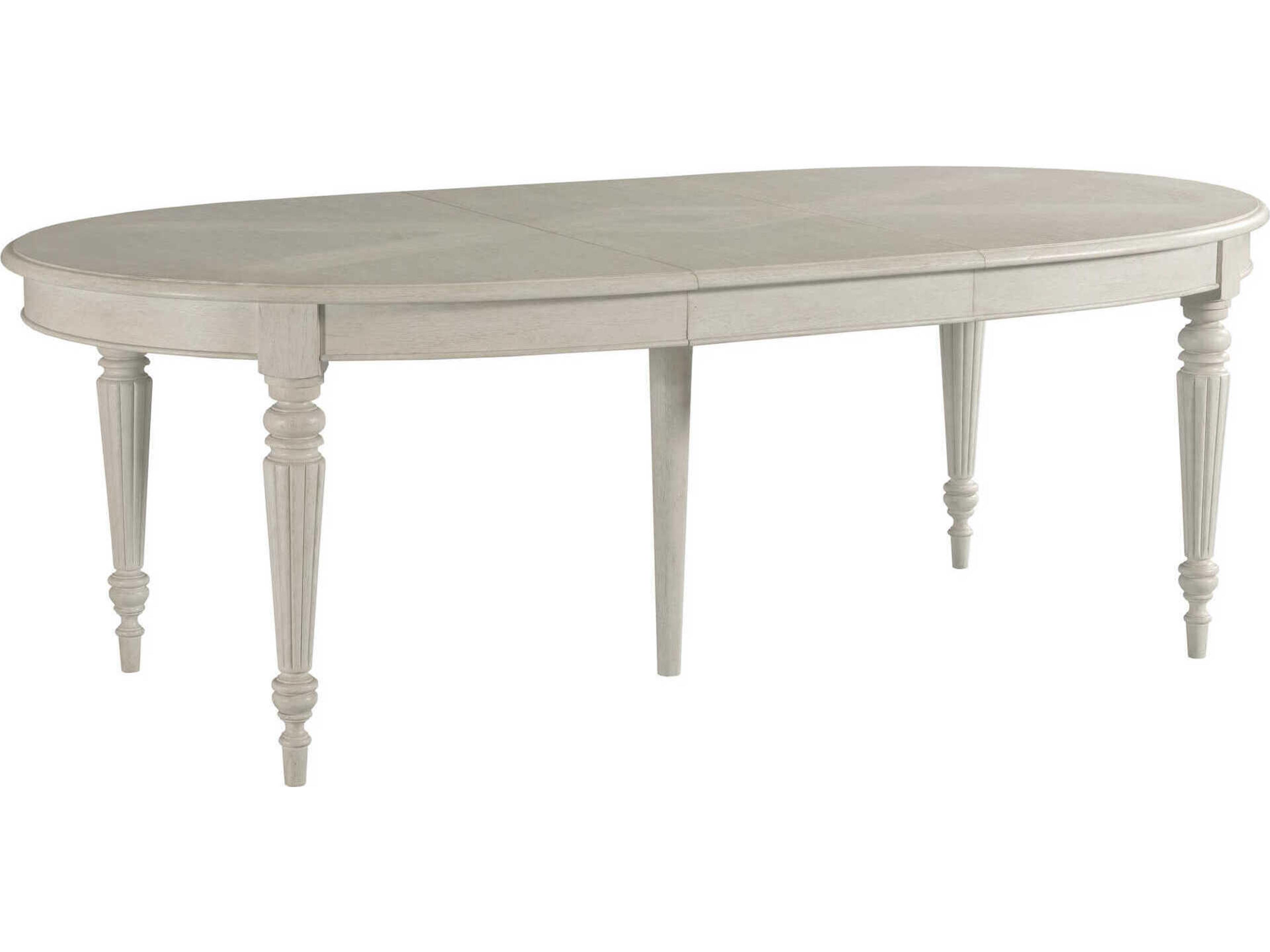American Drew Grand Bay Serene Oval Wood Egret Dining Table