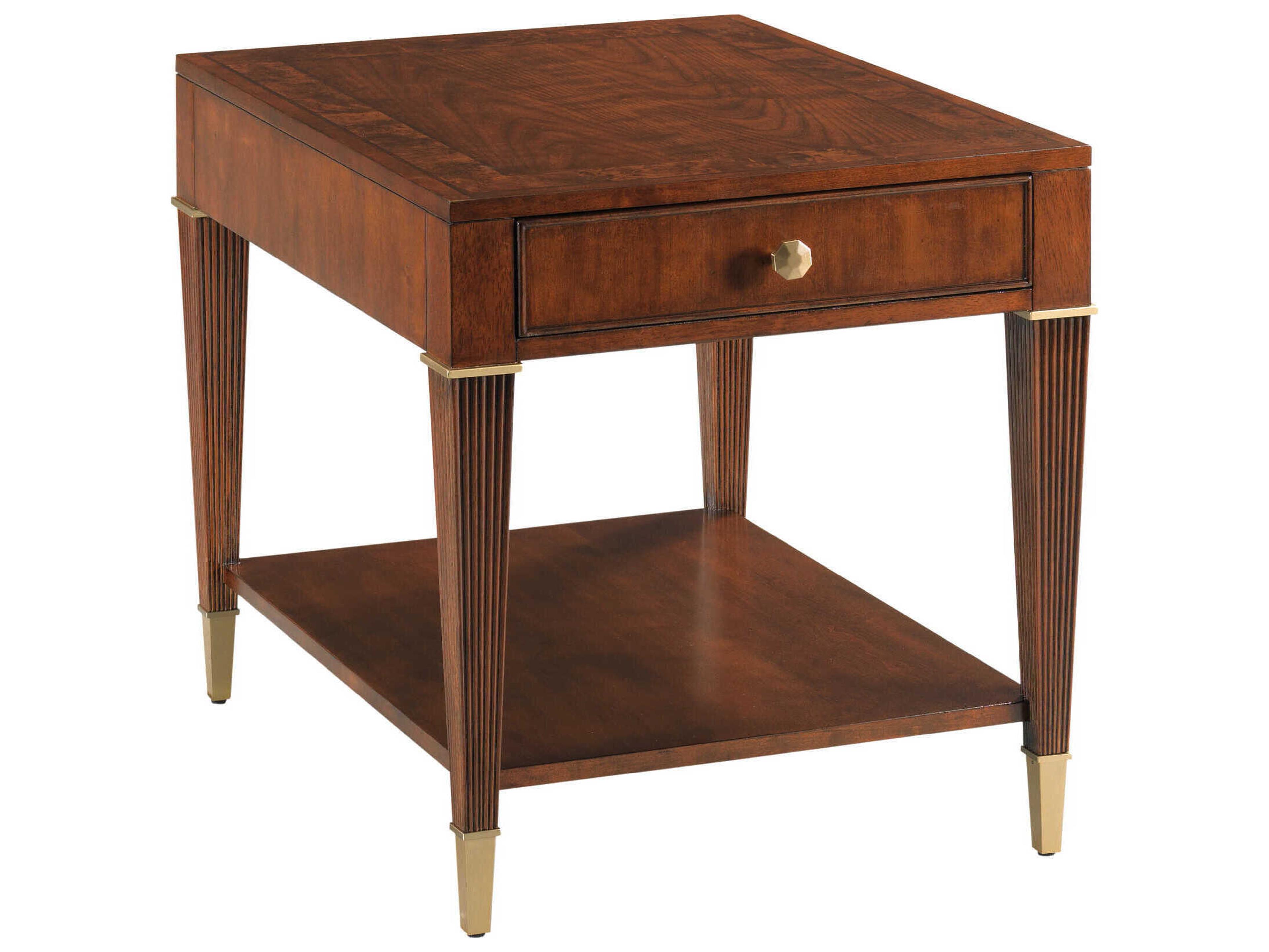 American Drew Addison Greenhill Rectangular Wood New Classic End Table