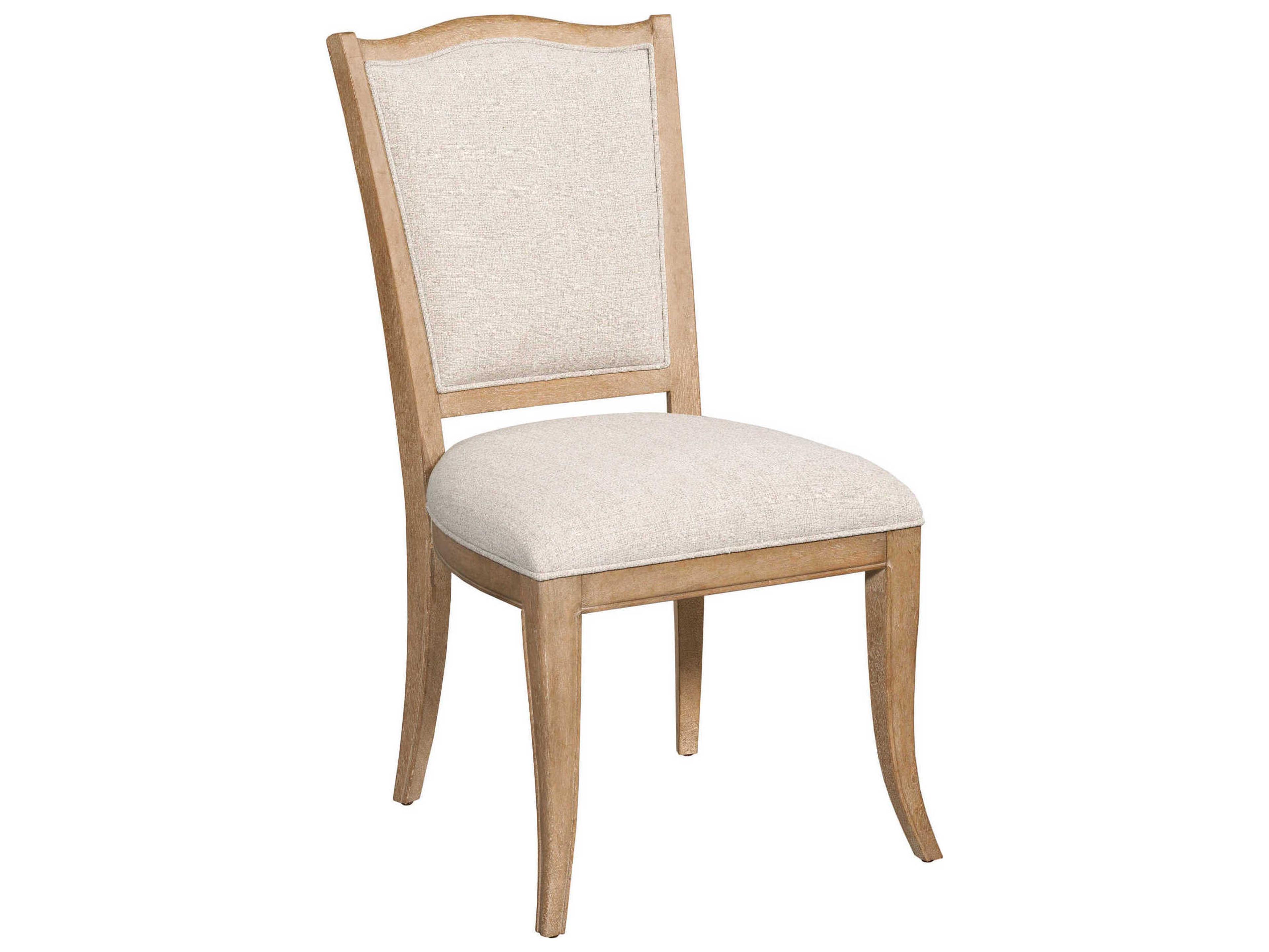 American Drew Chastain Weybridge Solid Wood Brown Upholstered Armless Dining Chair