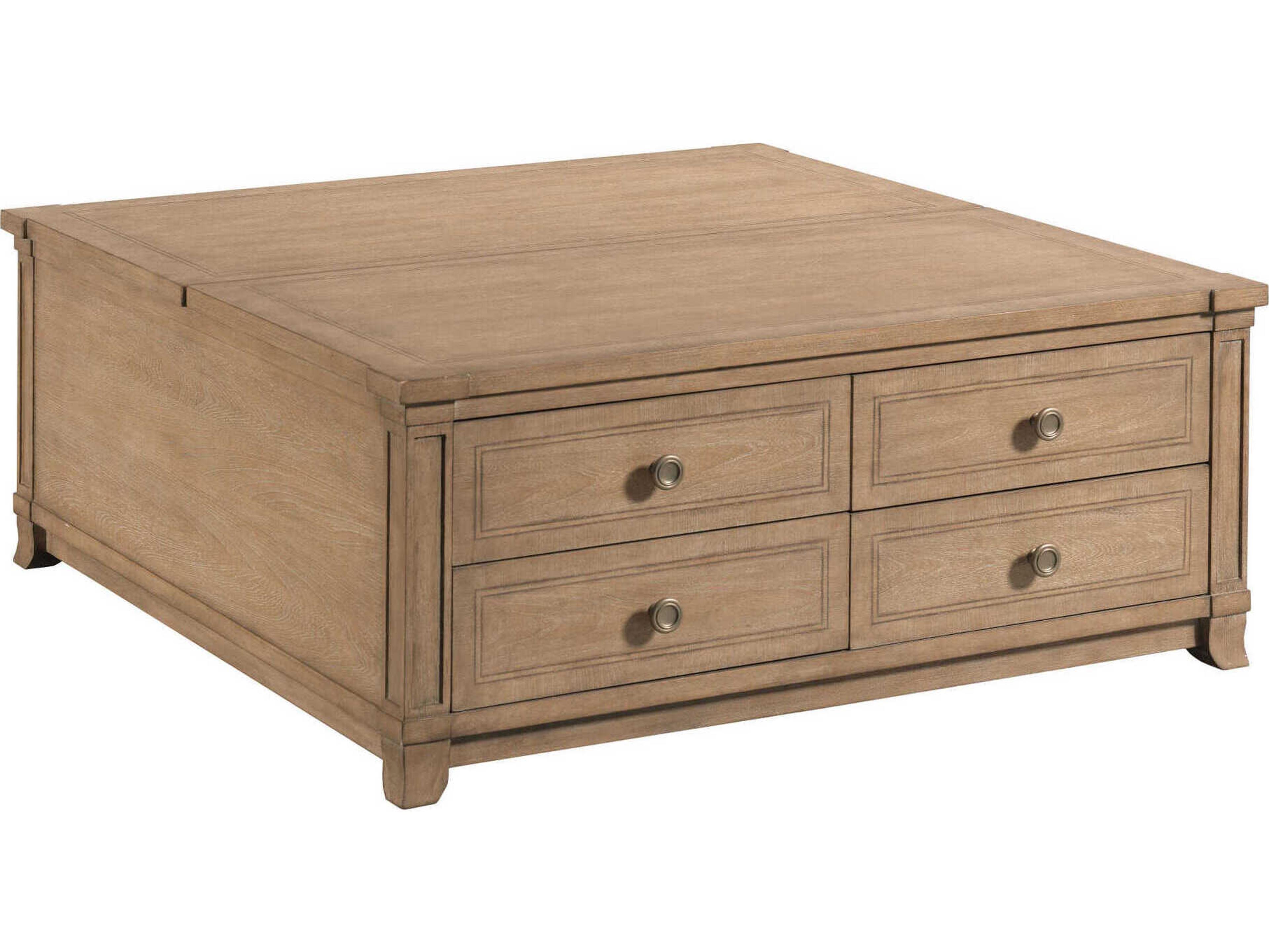 American Drew Chastain Woodfield Square Wood Coffee Table
