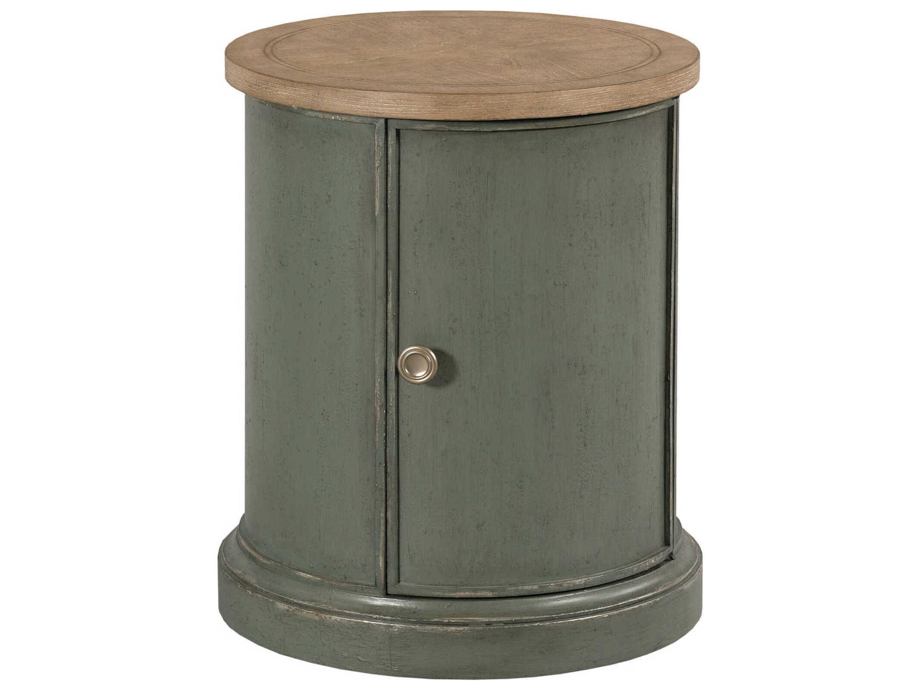American Drew Chastain Woodfield Round Wood End Table