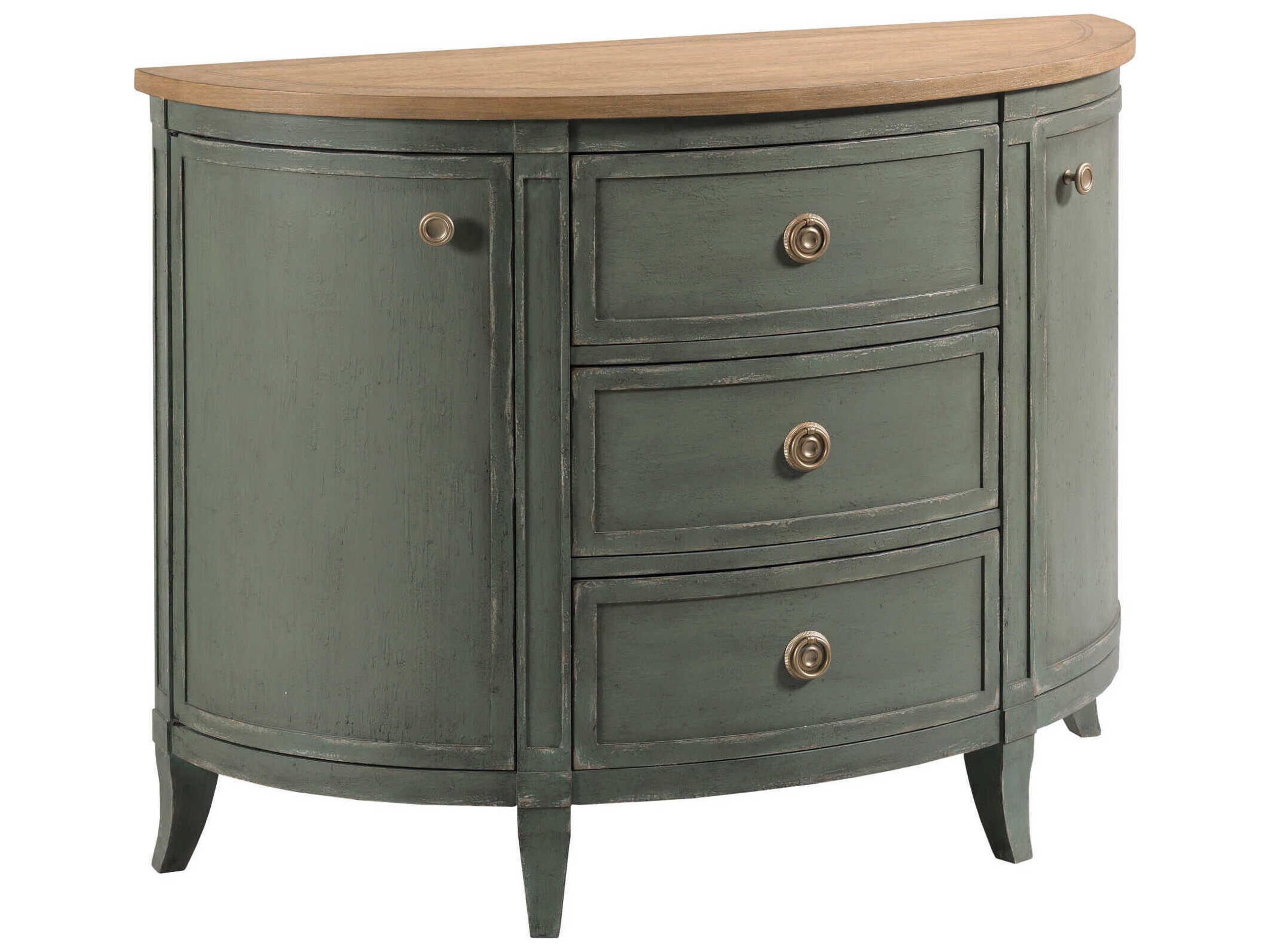 American Drew Chastain Woodfield Green Elm Wood Accent Chest