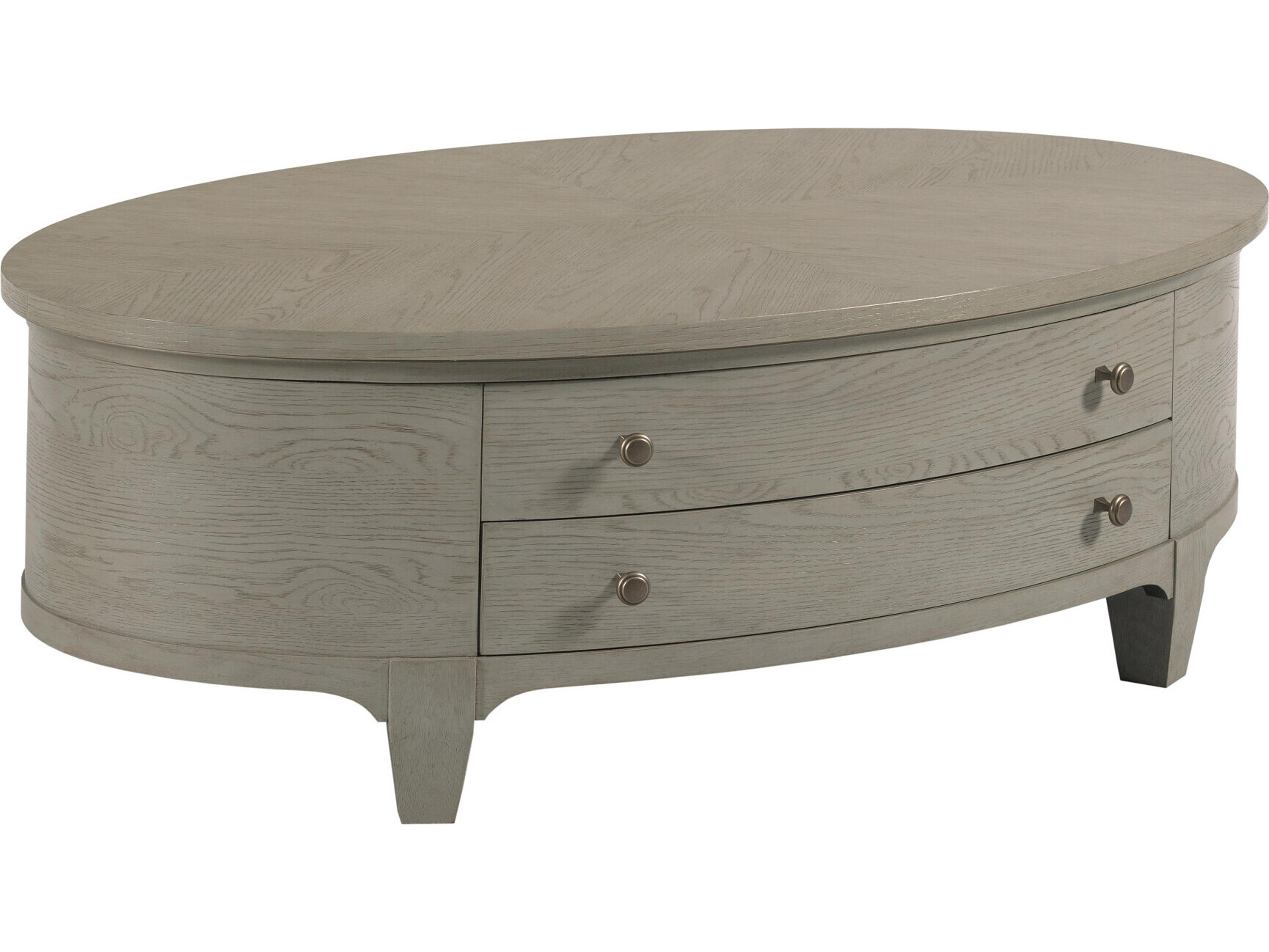 American Drew Milan Oval Wood Coffee Table