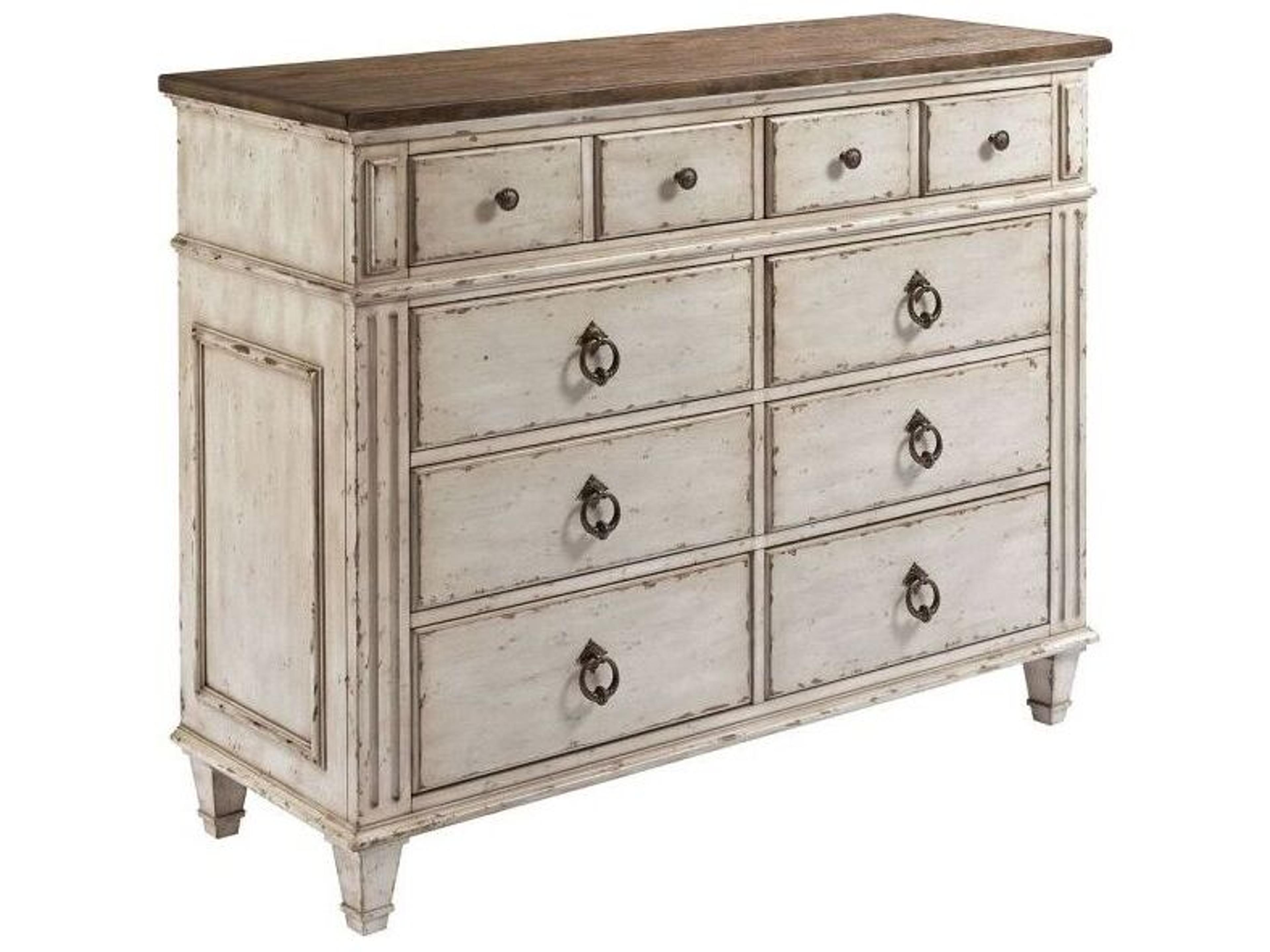 American Drew Summit Oak Wood Double Dresser