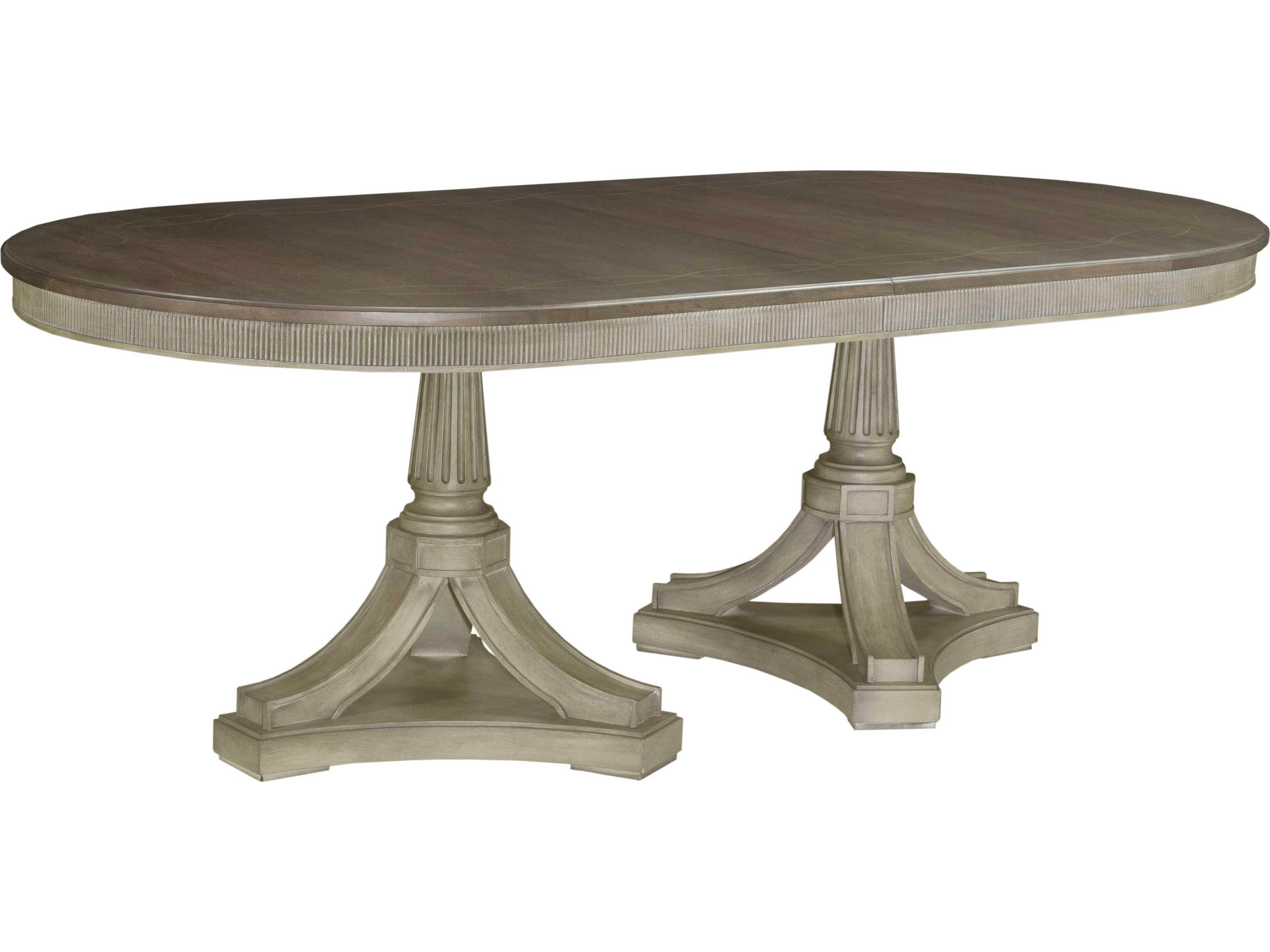 American Drew Savona Friedrick Extendable Oval Wood Versaille Dining Table