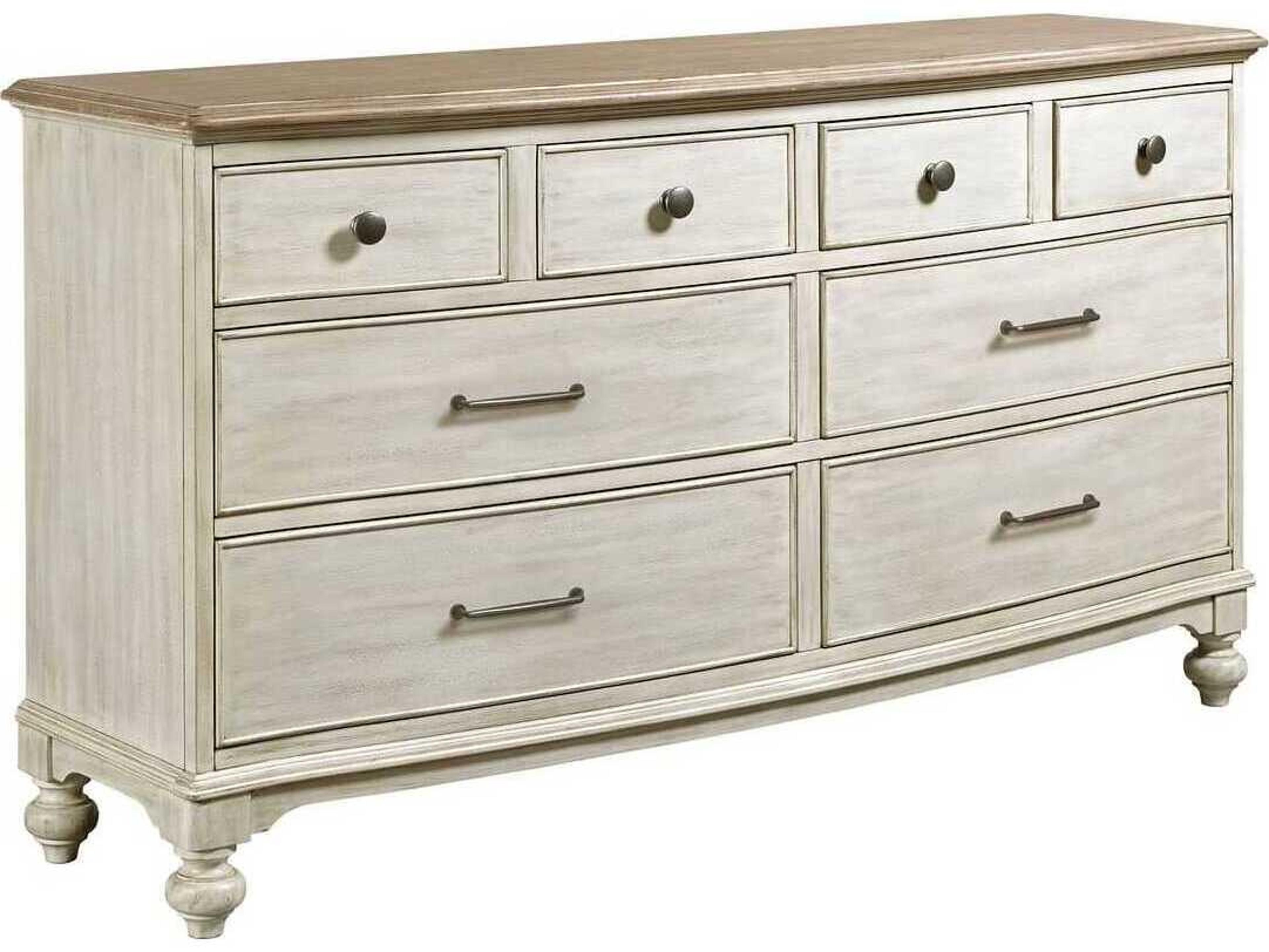 American Drew Litchfield Weymouth Beige Hardwood Double Dresser
