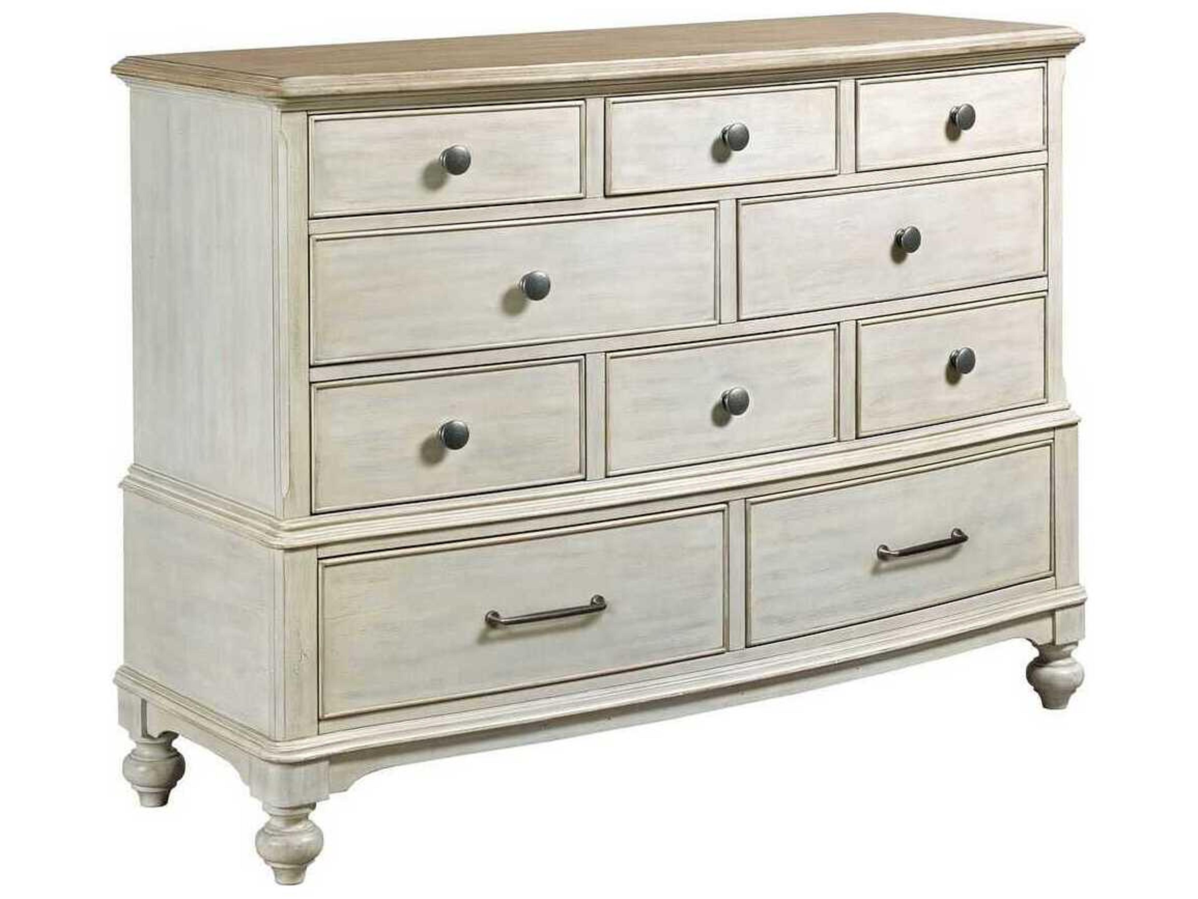American Drew Litchfield Cotswold Beige Hardwood Double 10-Drawers Dresser