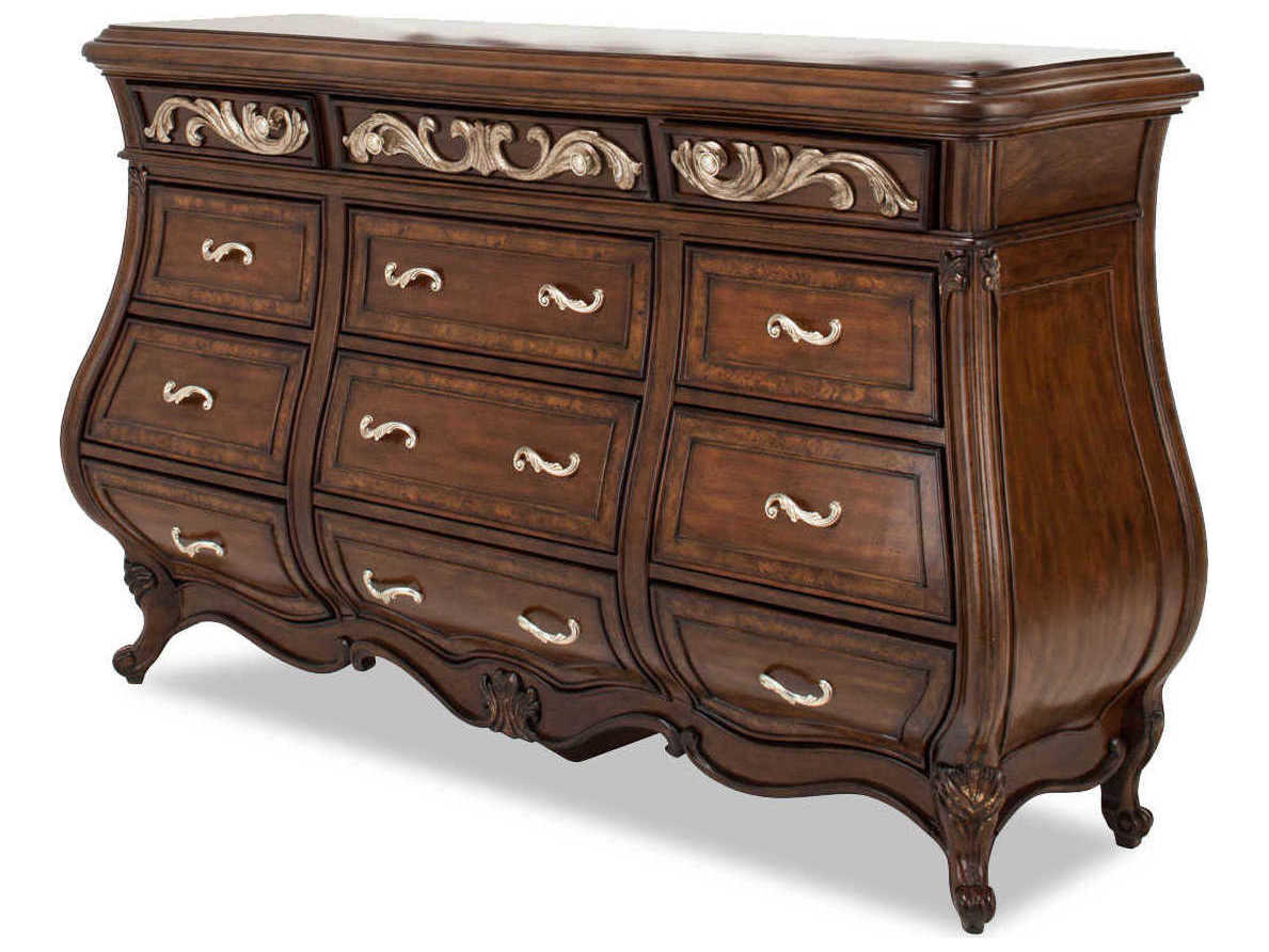 Luxecor Gilded 12-Drawers Brown Dresser