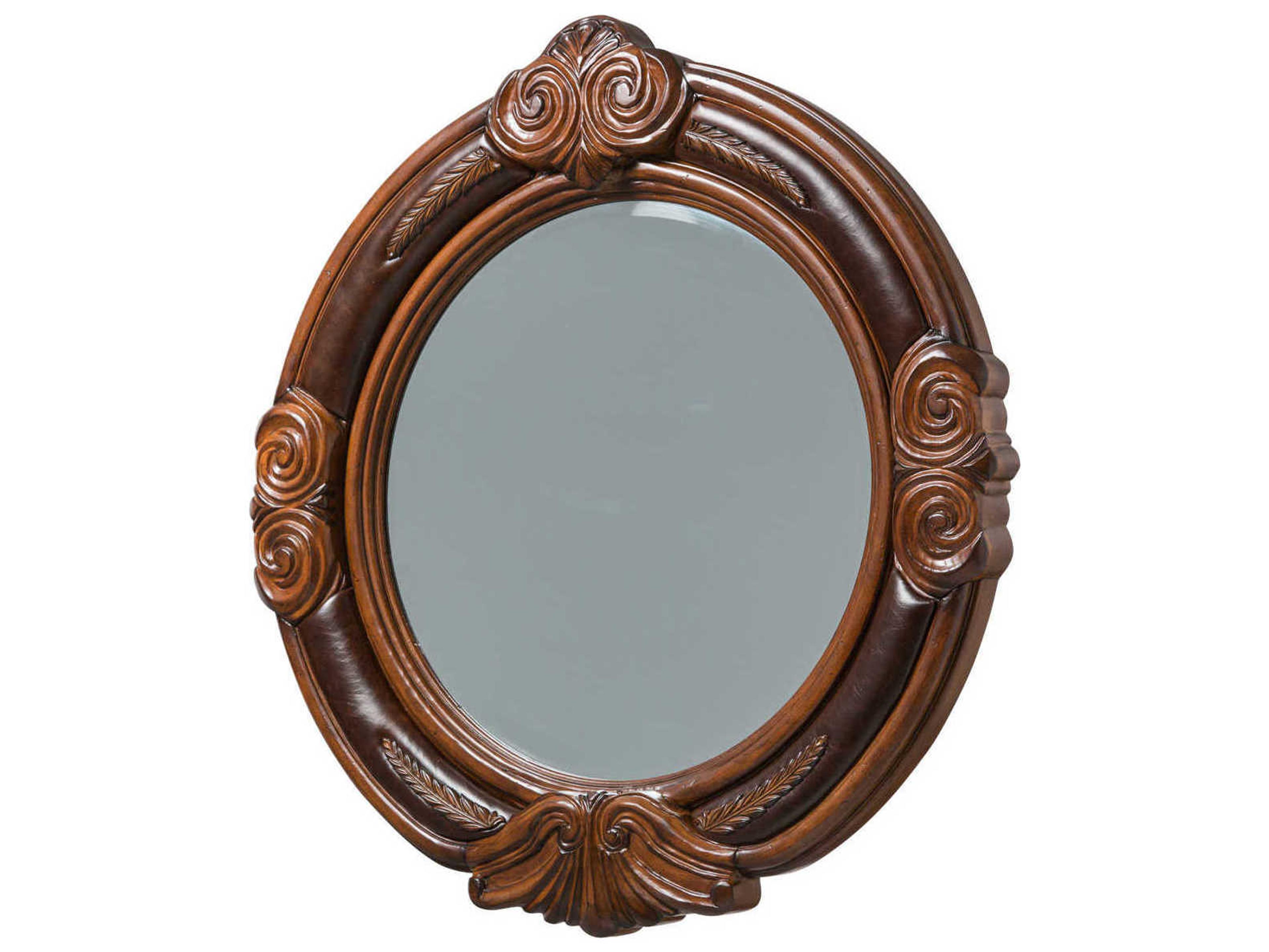 Michael Amini Tuscano Melange Oval Wall Mirror