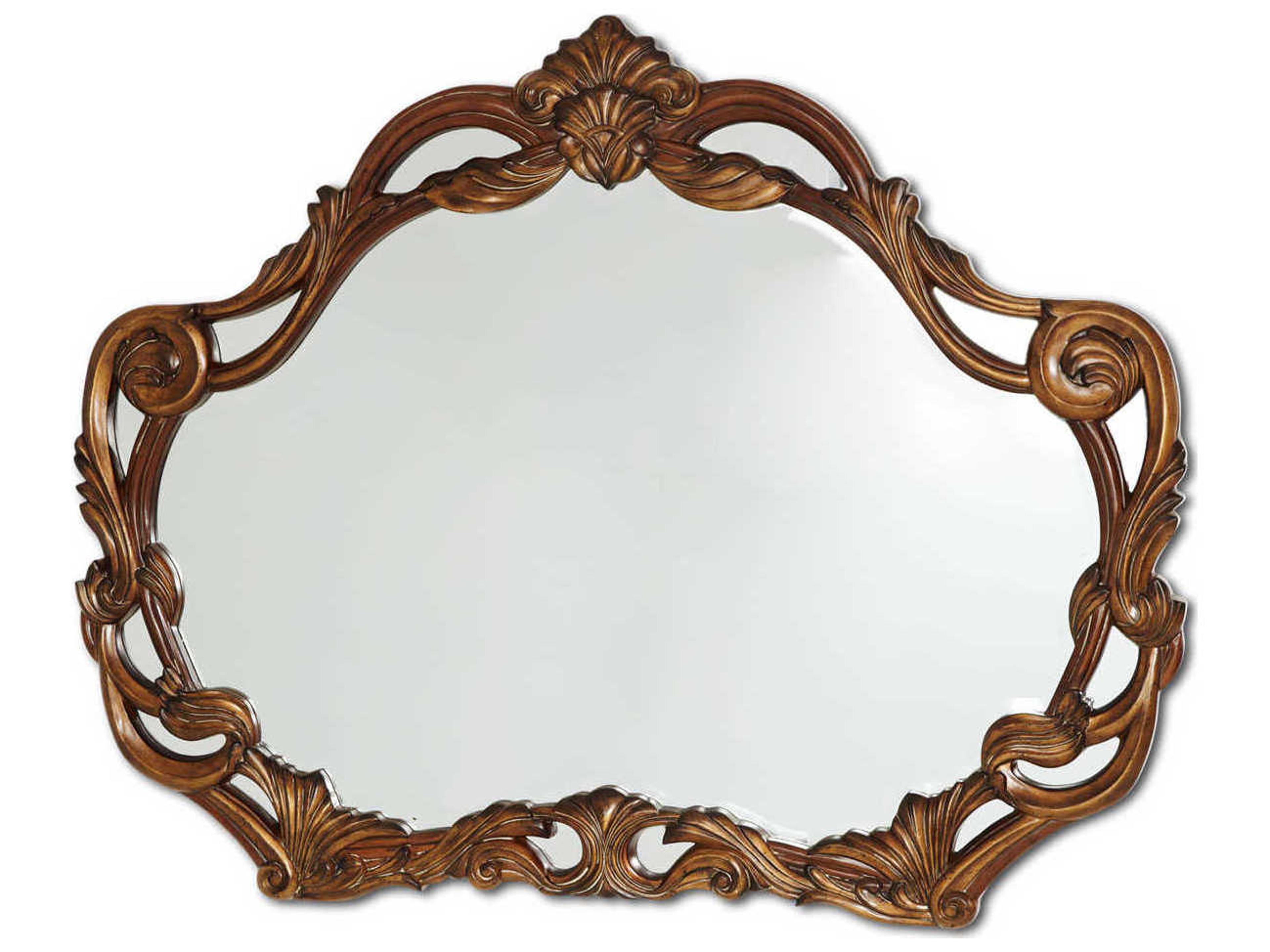 Michael Amini Villa Valencia Classic Chestnut Wall Mirror