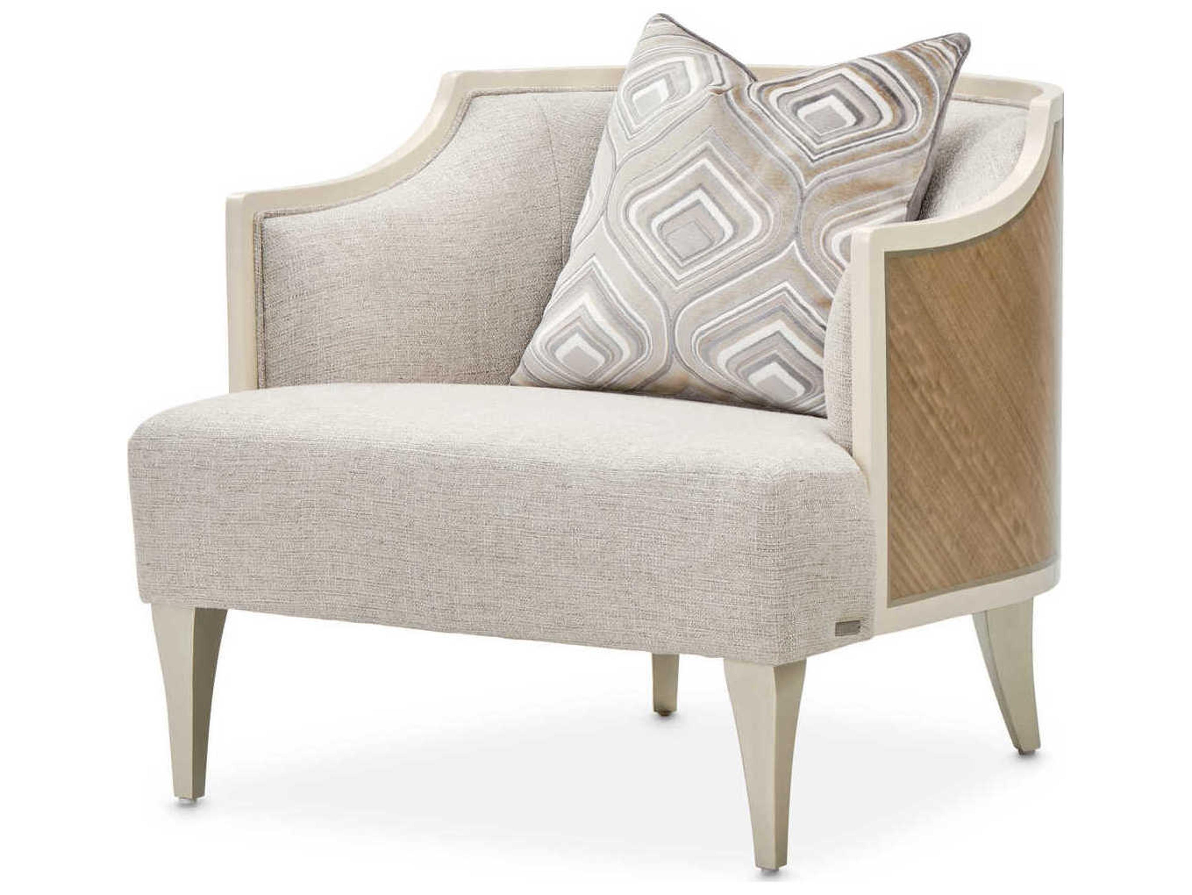 Michael Amini Camden Court Gray Fabric Accent Chair