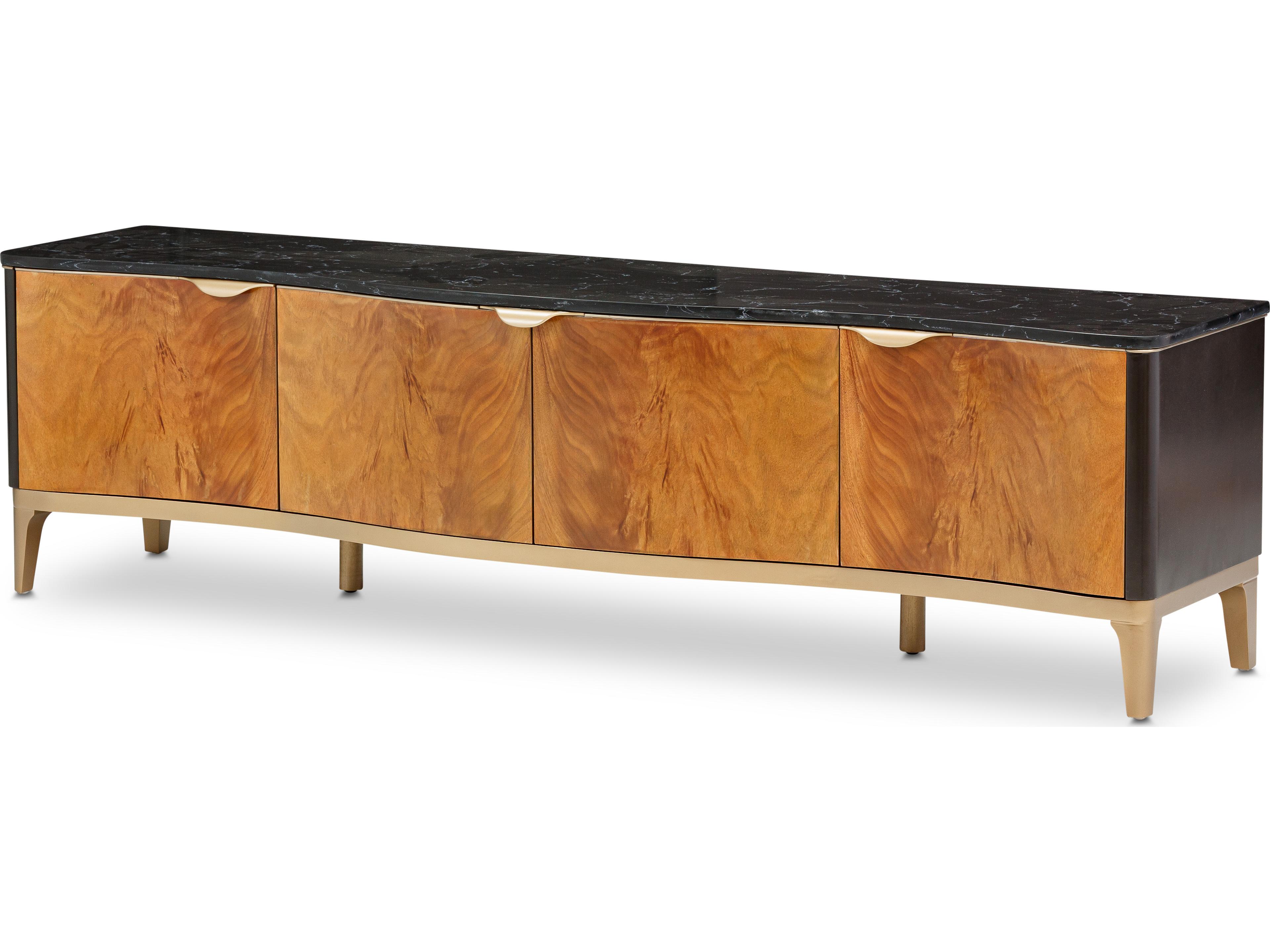 Michael Amini Malibu Crest - Mahogany 80" Media Console